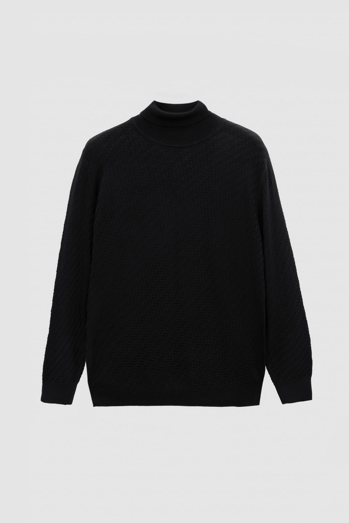 PULOVER REGULAR FIT D'S DAMAT  - Negru