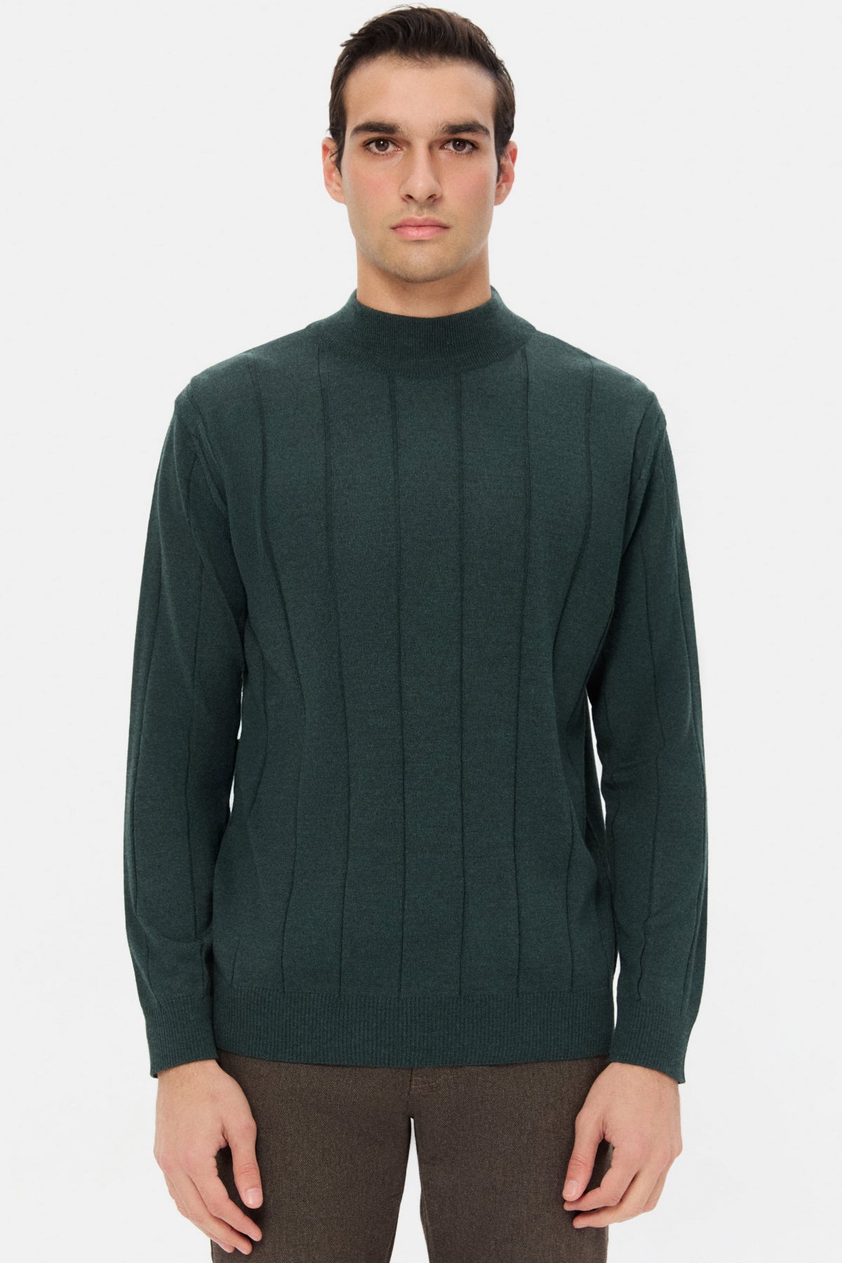 PULOVER REGULAR FIT D'S DAMAT  - Verde