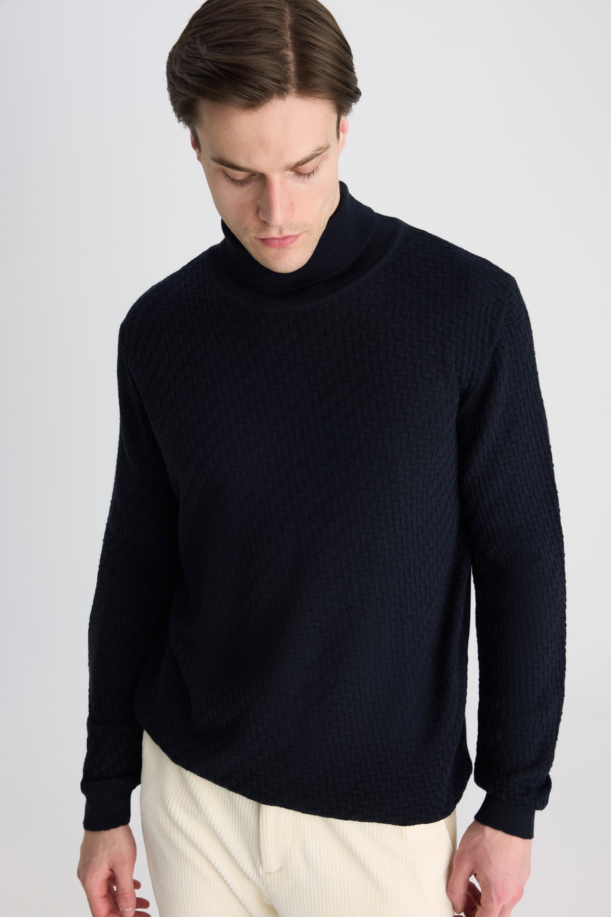 PULOVER REGULAR FIT D'S DAMAT  - Bleumarin