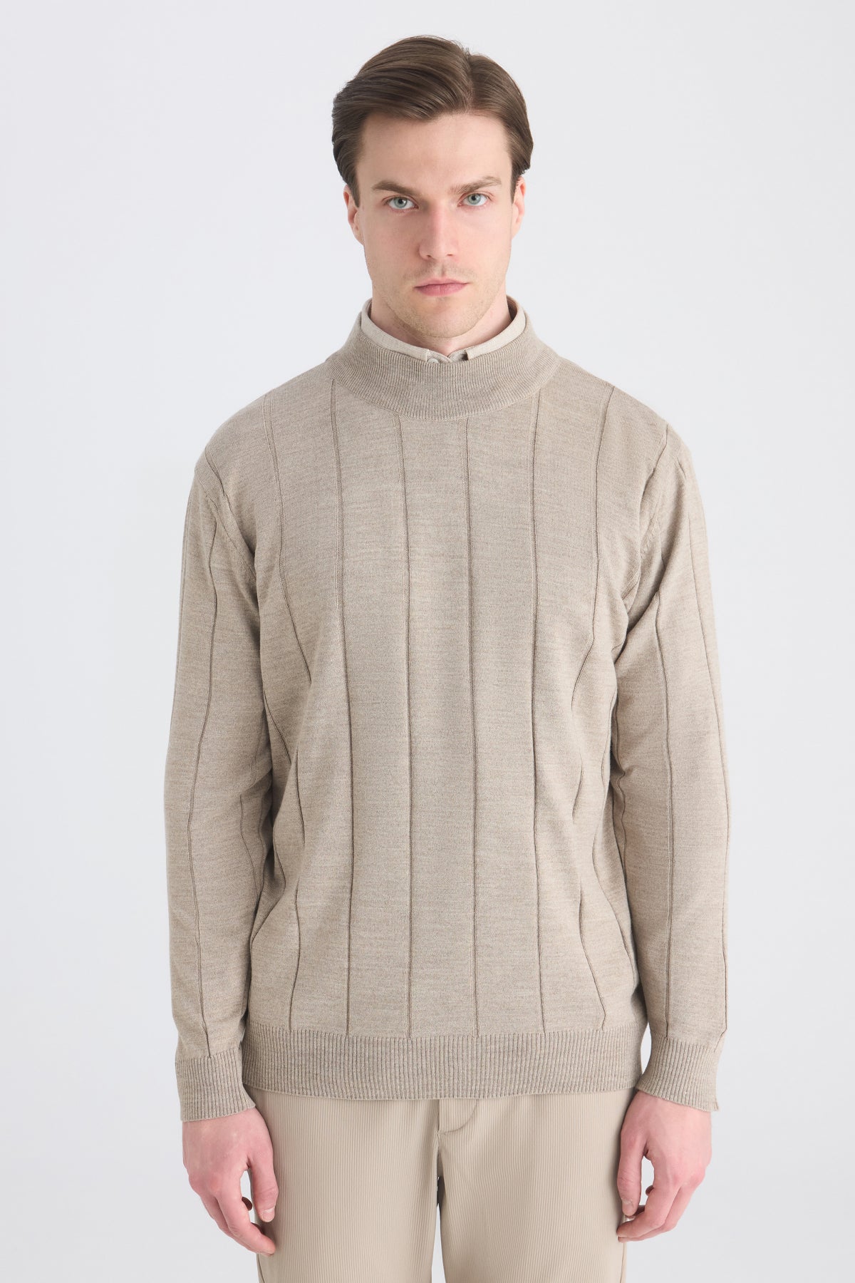 PULOVER REGULAR FIT D'S DAMAT  - Bej