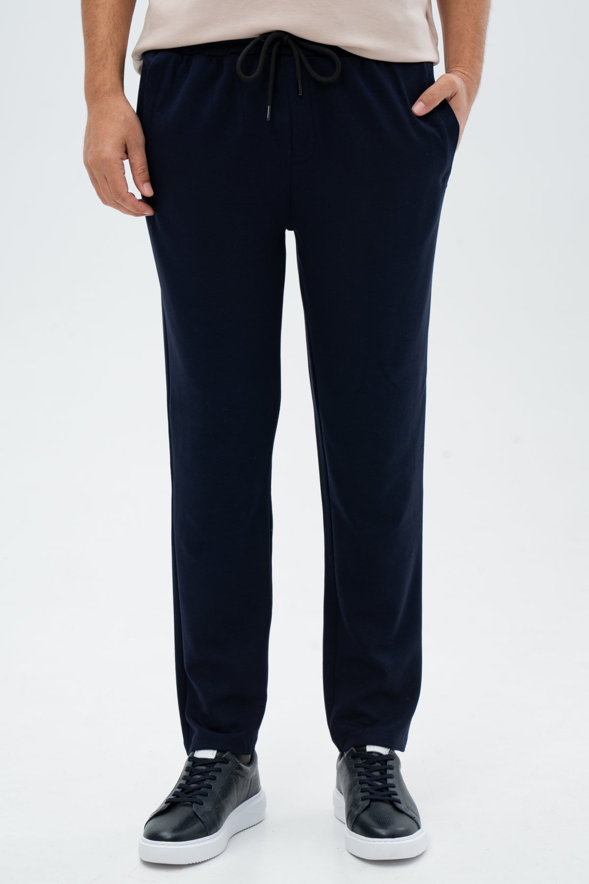 PANTALONI CASUAL REGULAR FIT D'S DAMAT  - Bleumarin