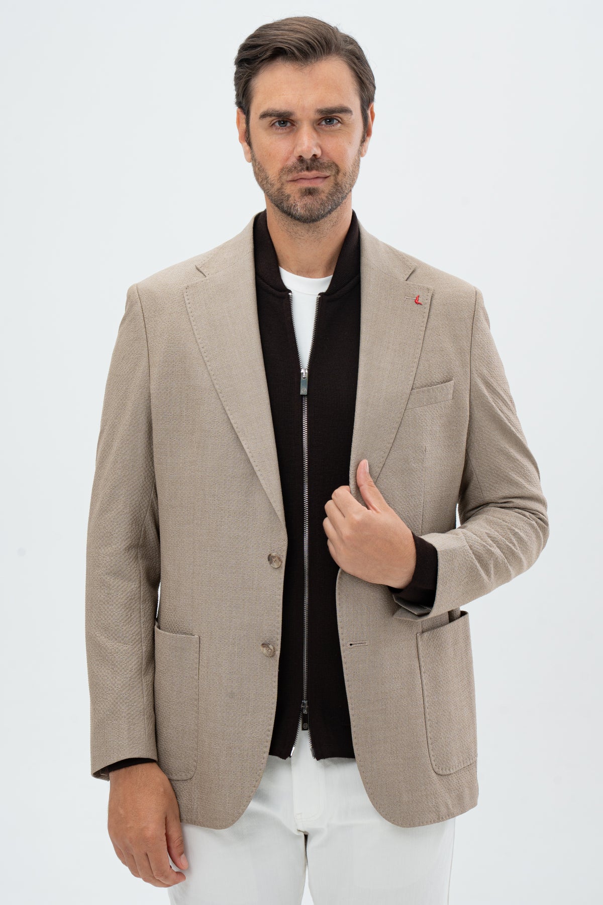 SACOU REGULAR FIT D'S DAMAT  - Bej