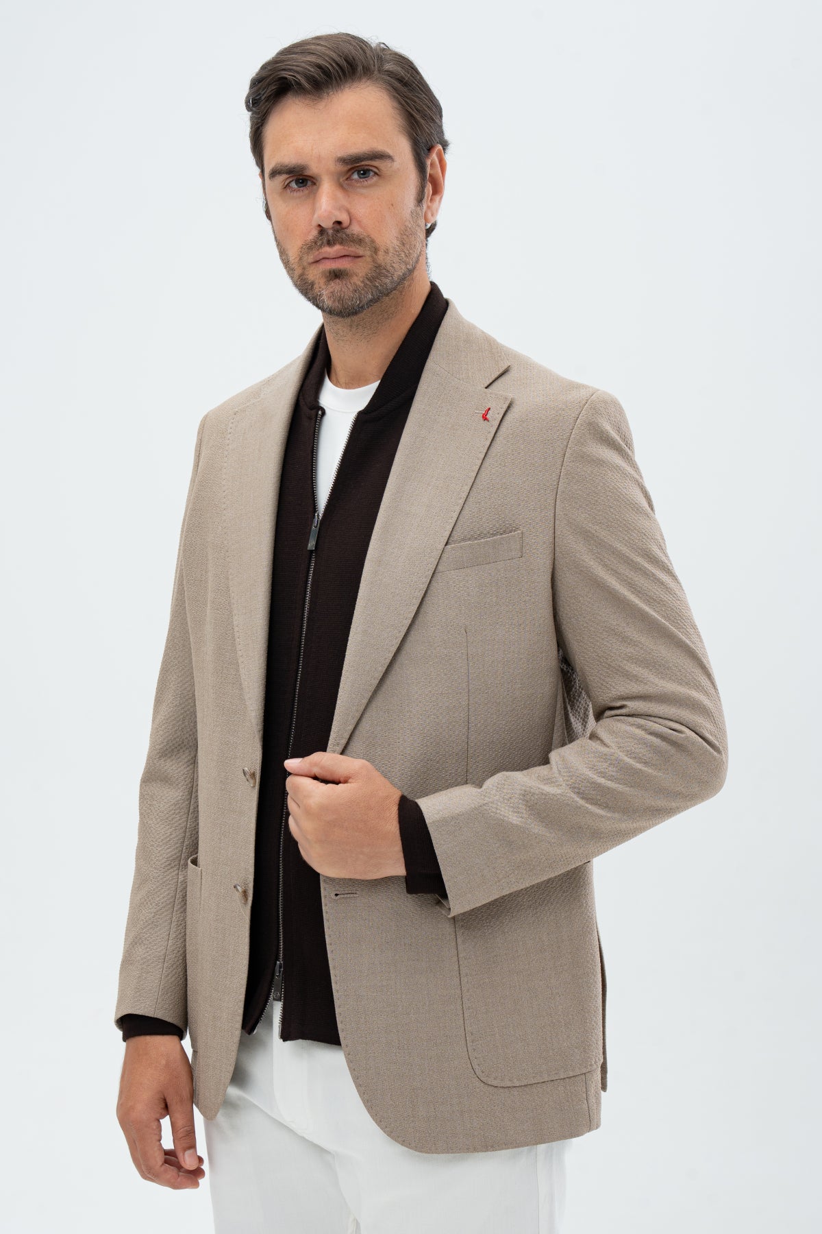 SACOU REGULAR FIT D'S DAMAT  - Bej