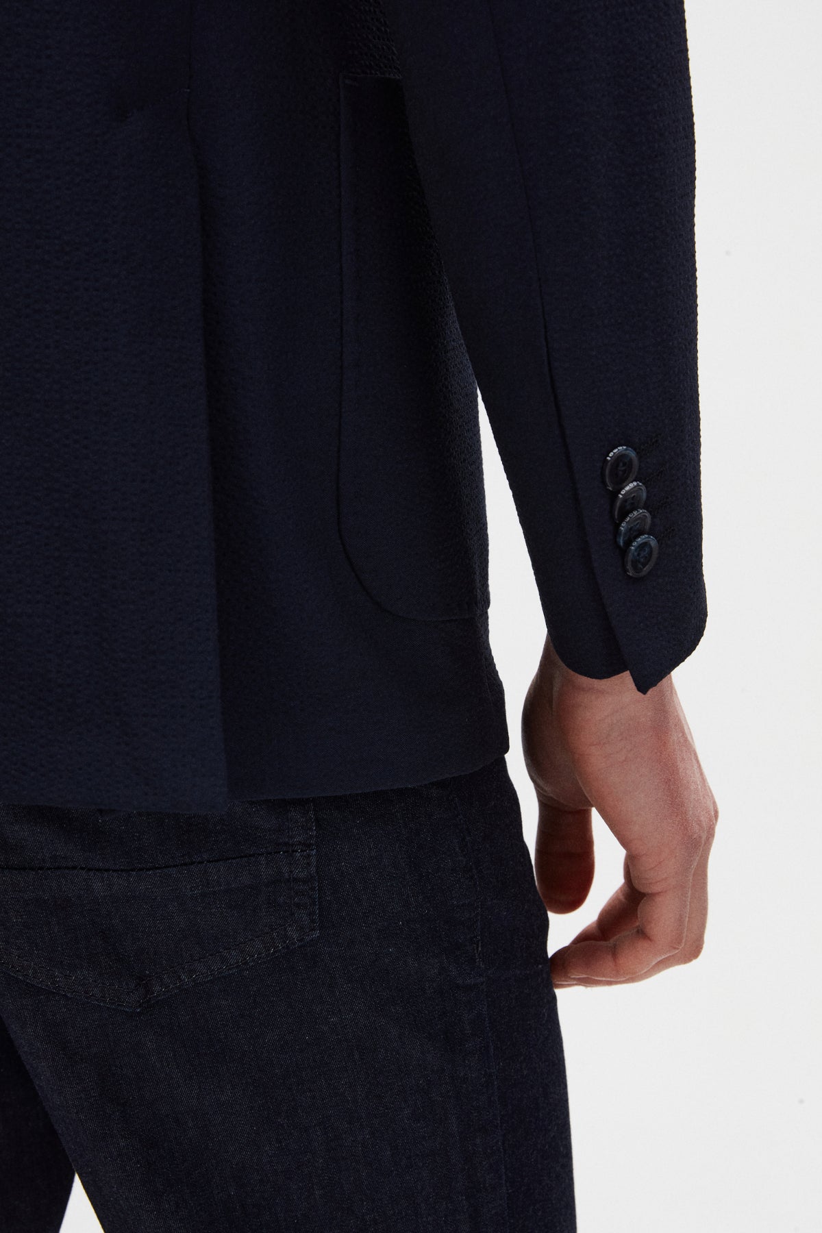 SACOU REGULAR FIT D'S DAMAT  - Bleumarin