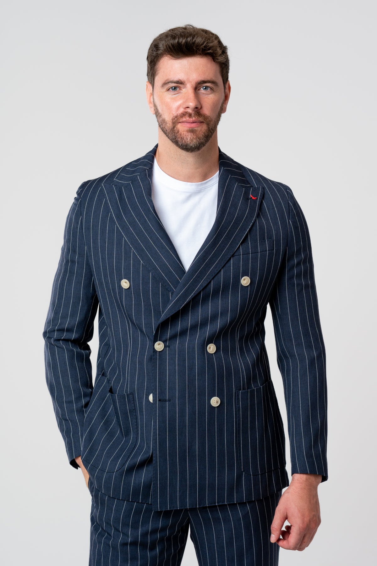 COSTUM CASUAL REGULAR FIT D'S DAMAT  - Bleumarin