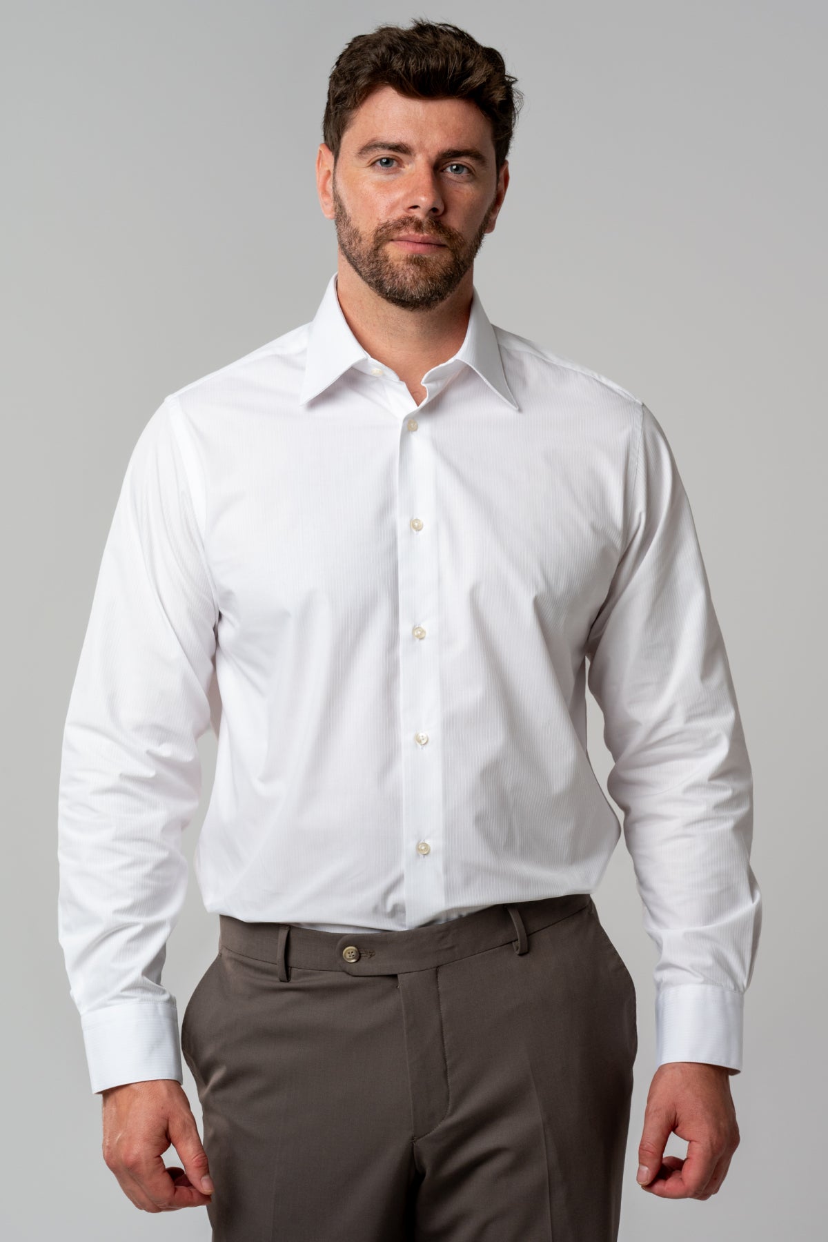 CAMASA REGULAR FIT D'S DAMAT  - Alb