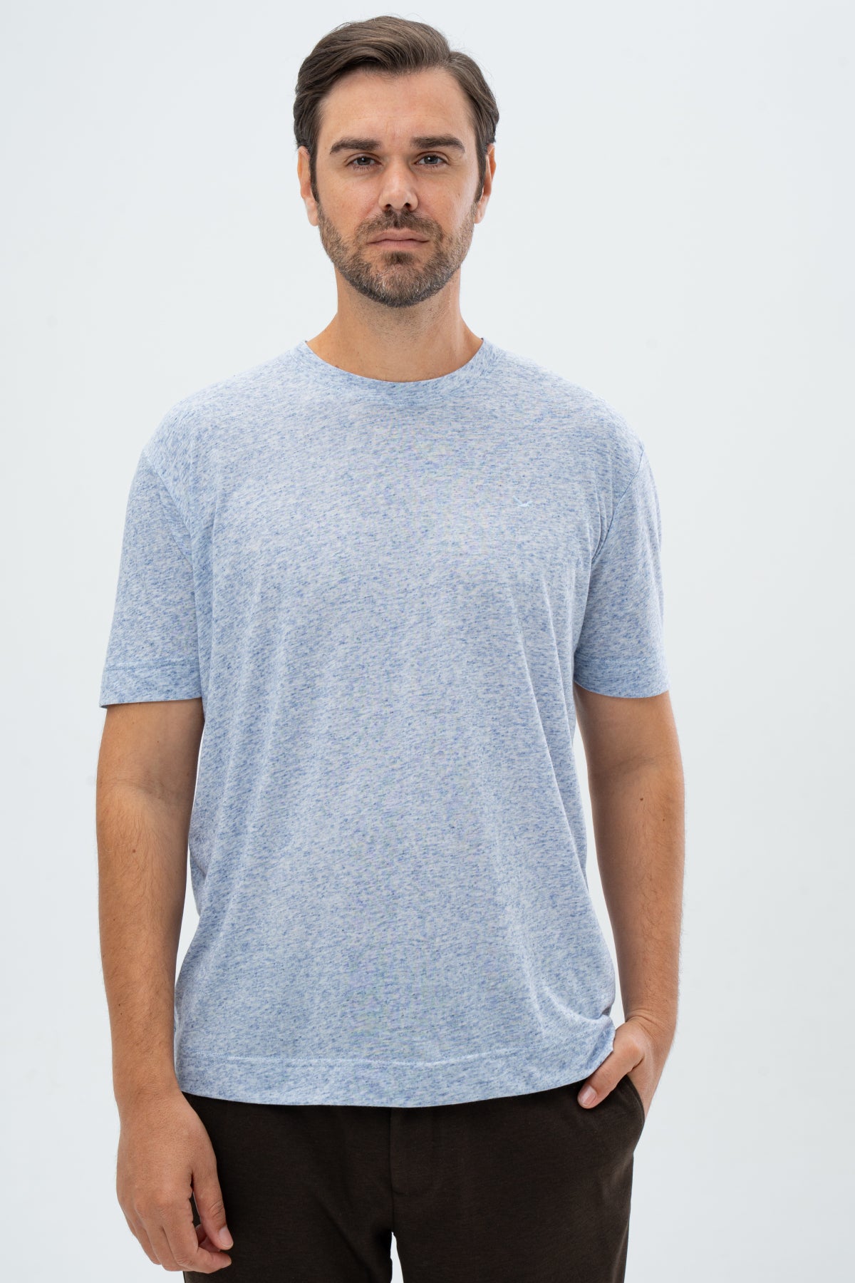 TRICOU REGULAR FIT D'S DAMAT  - Bleu