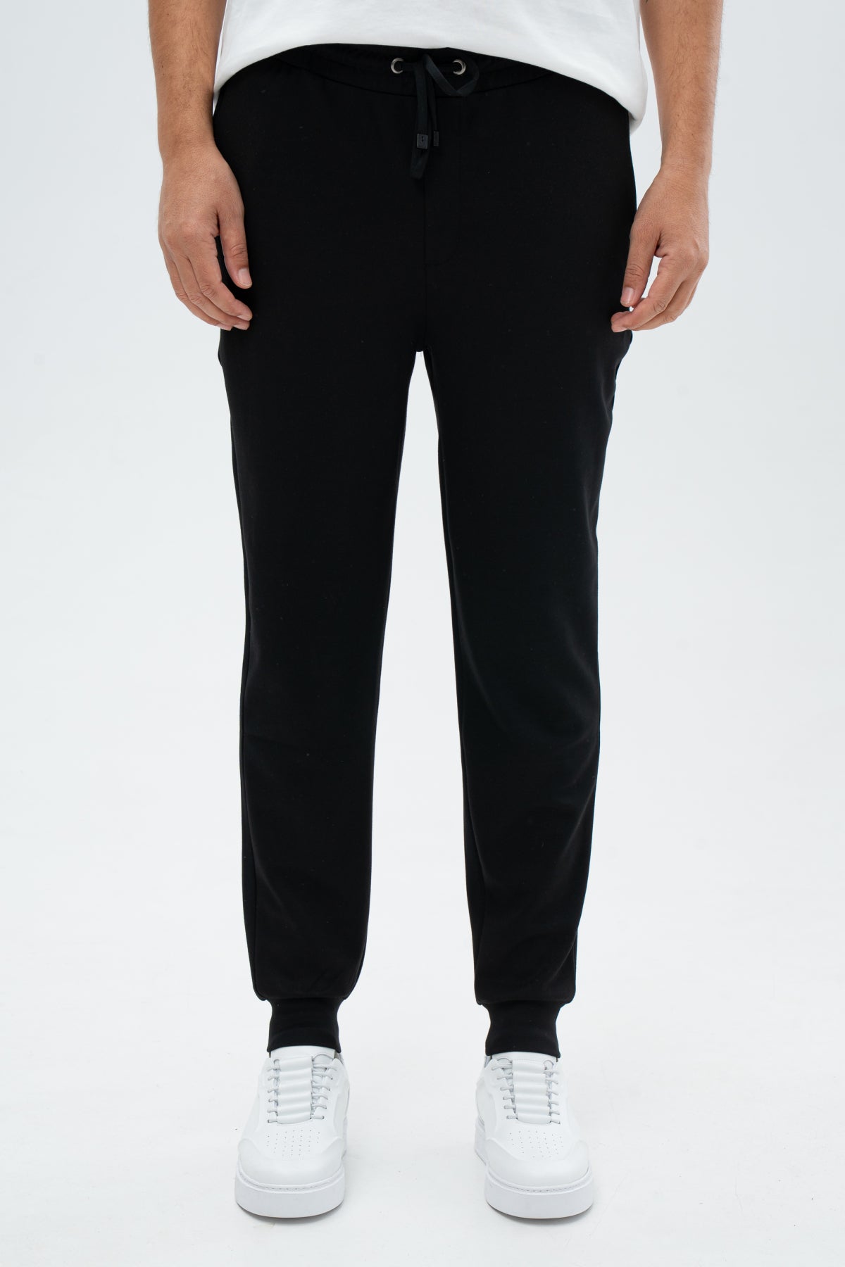 PANTALONI CASUAL REGULAR FIT D'S DAMAT  - Negru
