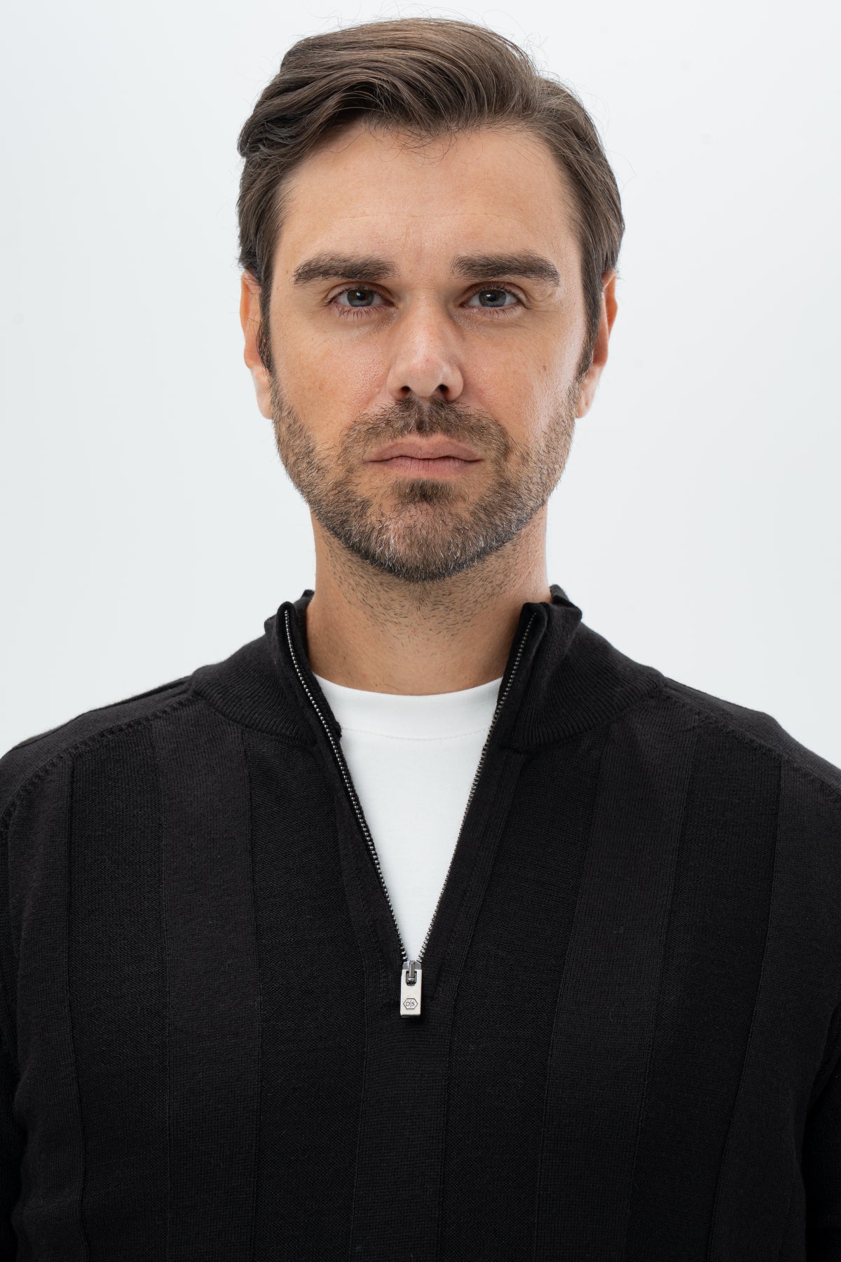 PULOVER REGULAR FIT D'S DAMAT   - Negru