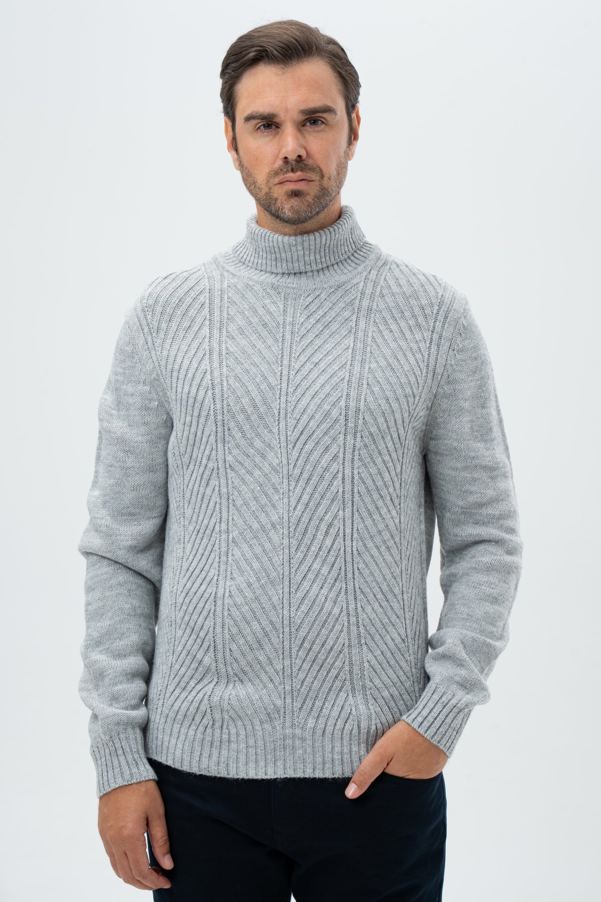 PULOVER REGULAR FIT D'S DAMAT   - Gri