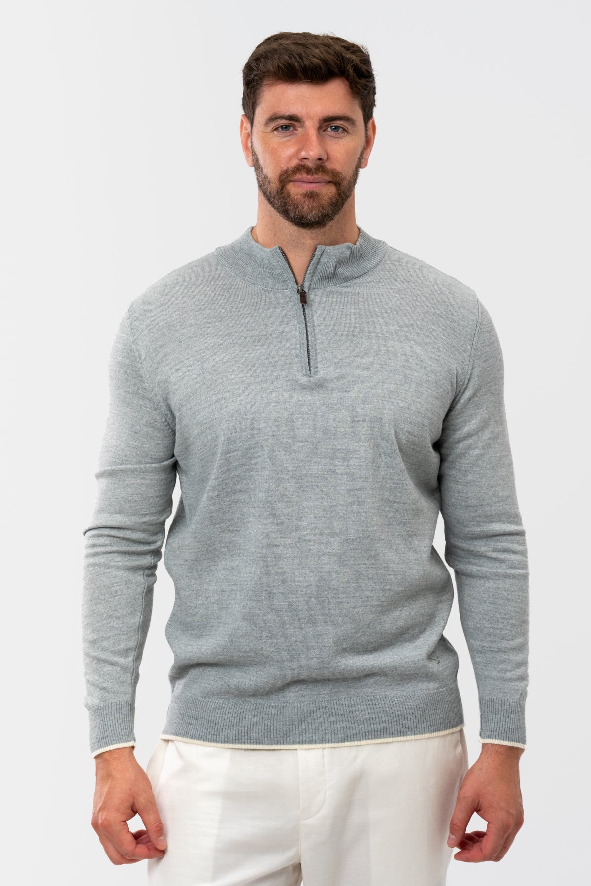 PULOVER REGULAR FIT D'S DAMAT  - Gri