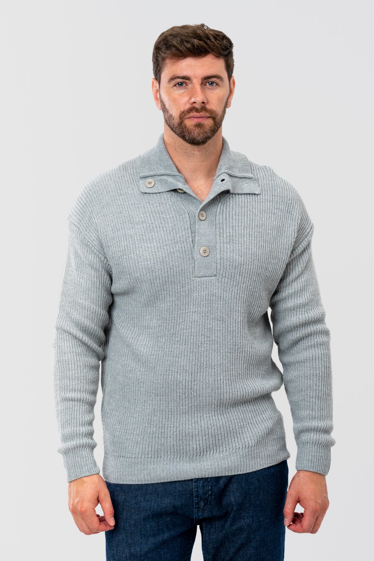 PULOVER REGULAR FIT D'S DAMAT  - Gri