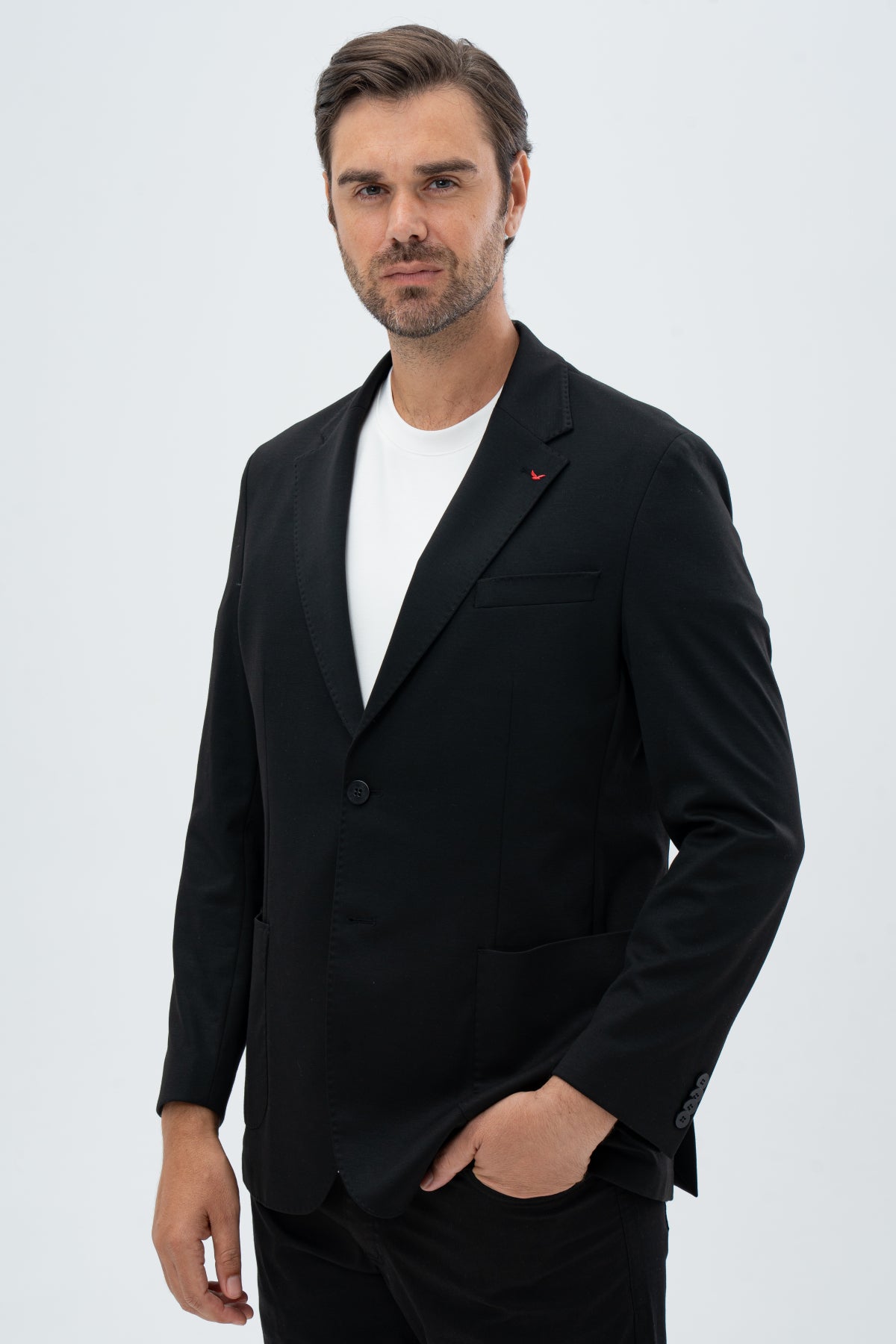 SACOU REGULAR FIT D'S DAMAT  - Negru