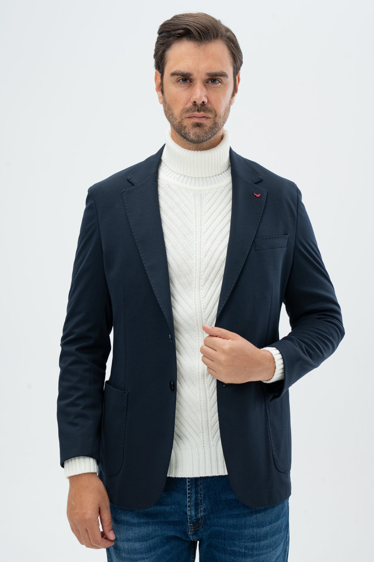 SACOU REGULAR FIT D'S DAMAT  - Bleumarin