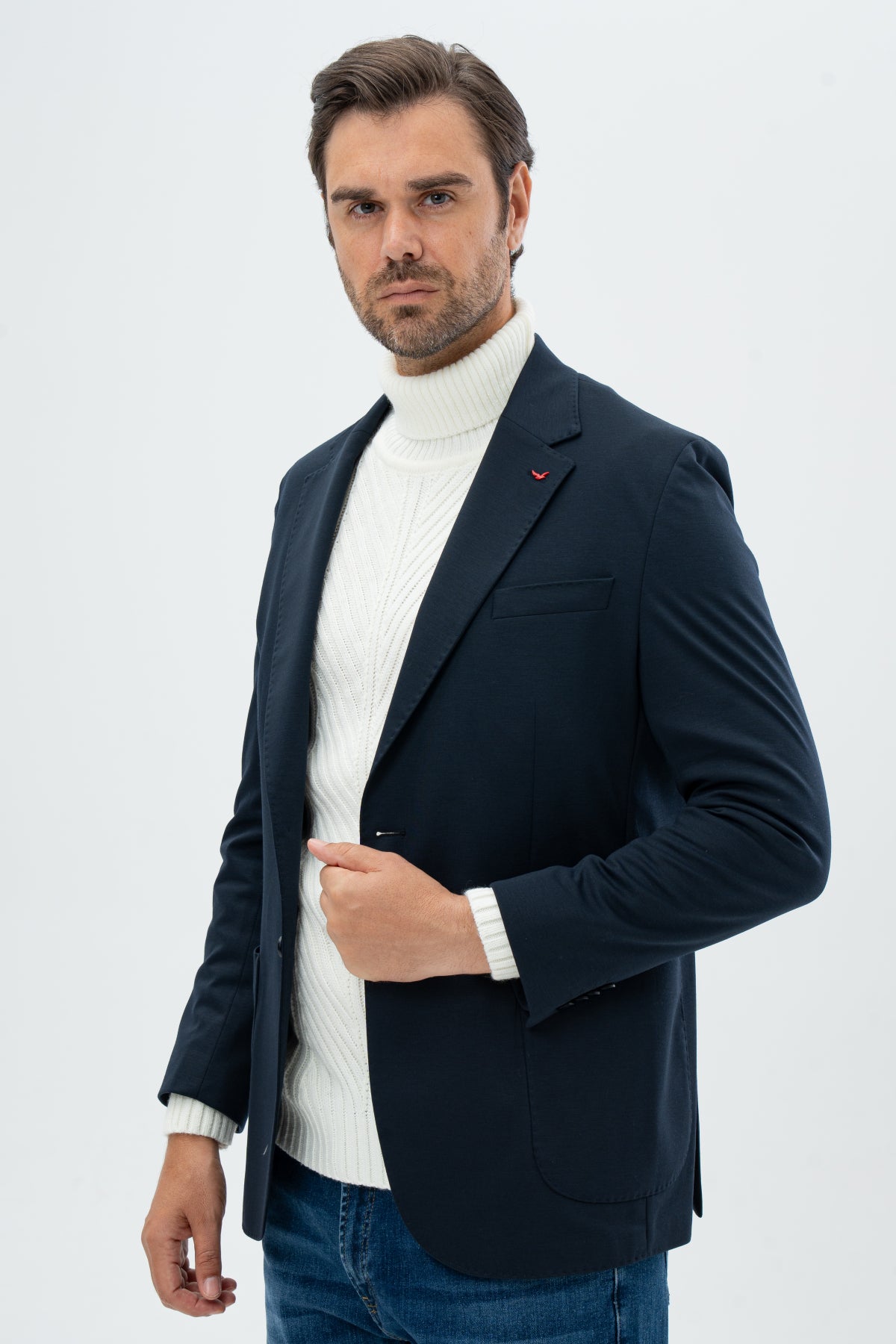 SACOU REGULAR FIT D'S DAMAT  - Bleumarin