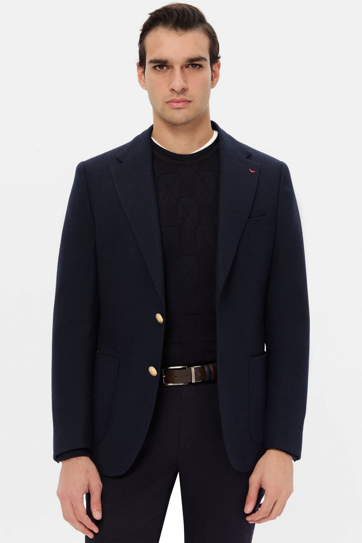 SACOU REGULAR FIT D'S DAMAT  - Bleumarin