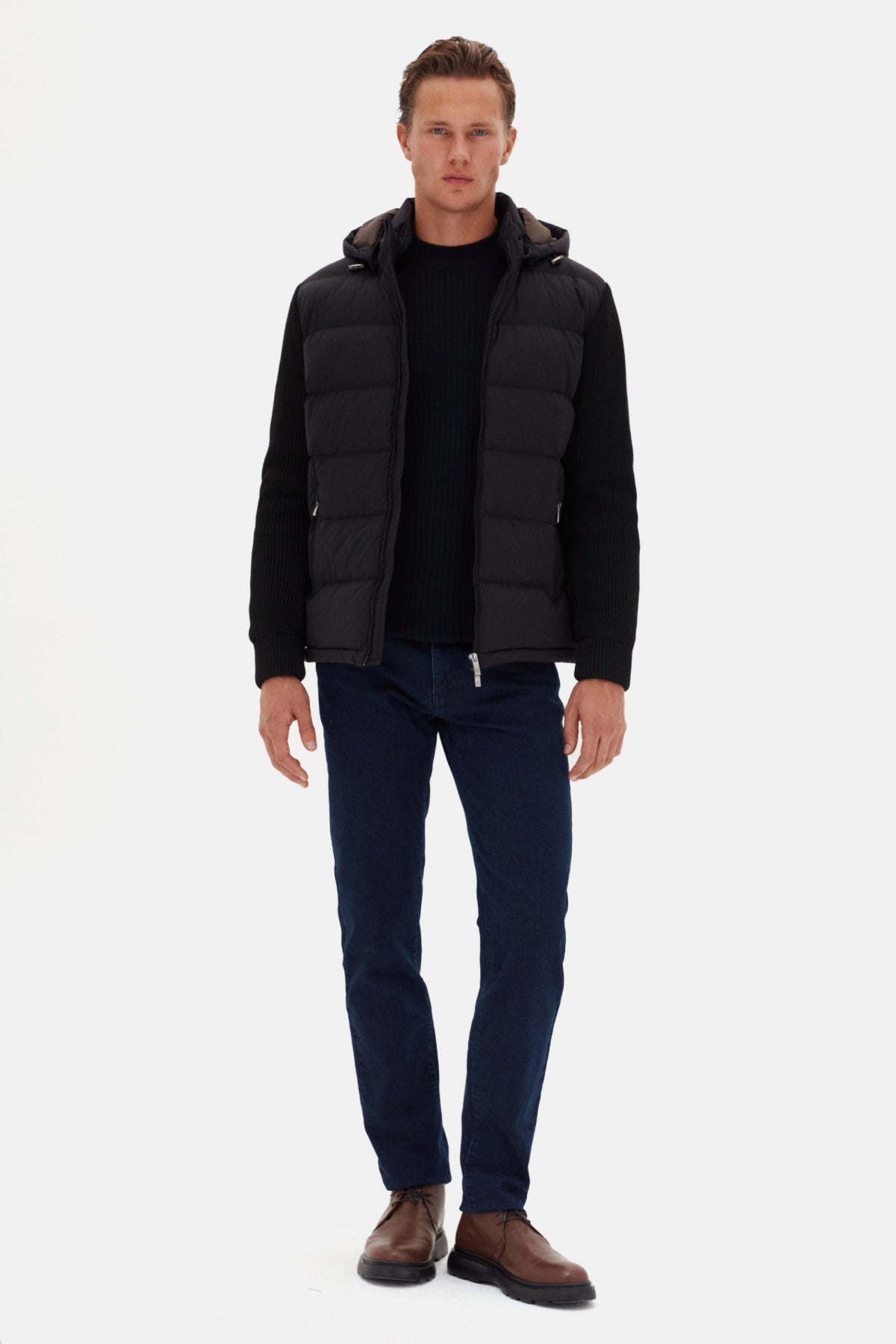 GEACA REGULAR FIT D'S DAMAT  - Negru