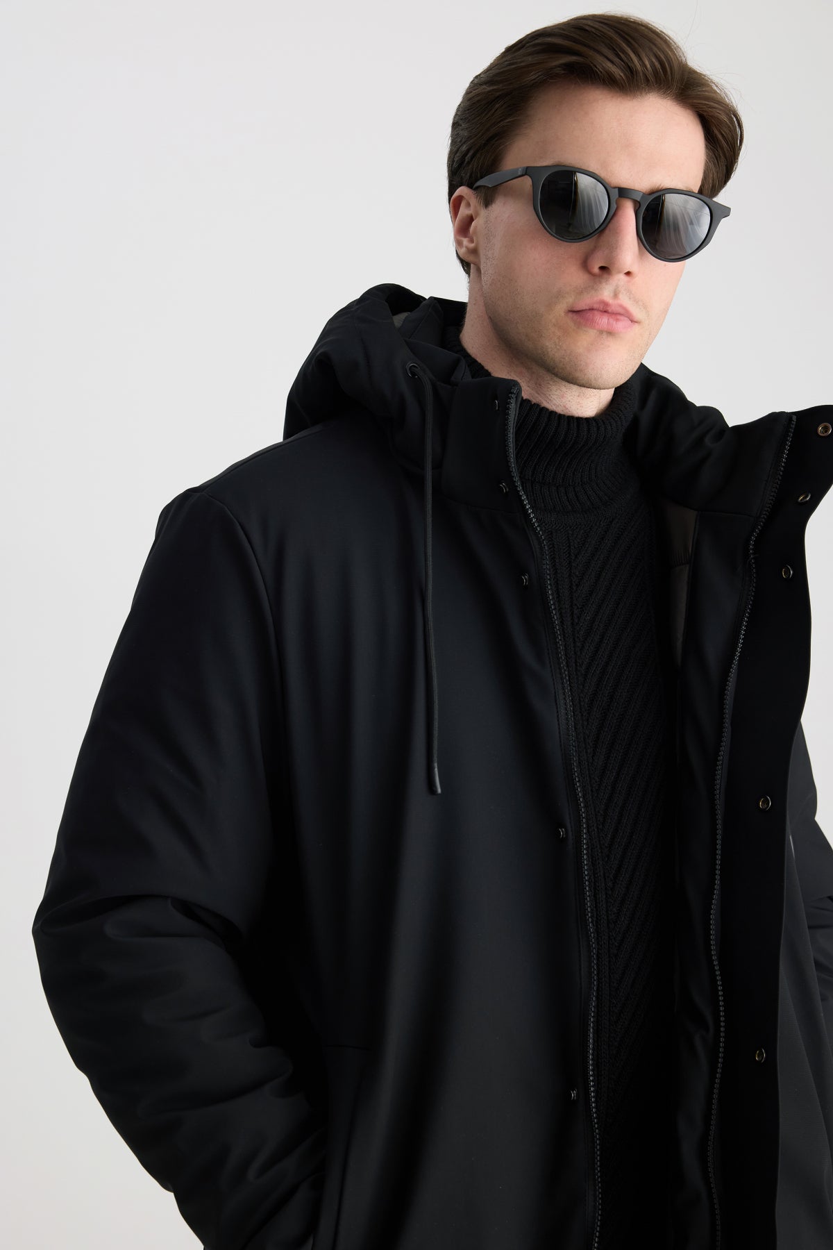 GEACA REGULAR FIT D'S DAMAT  - Negru
