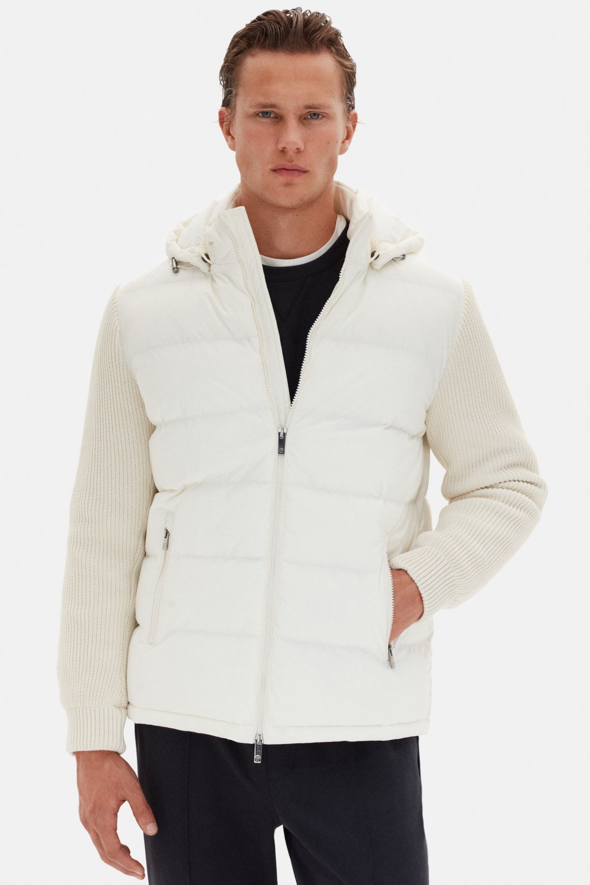 GEACA REGULAR FIT D'S DAMAT  - Ecru