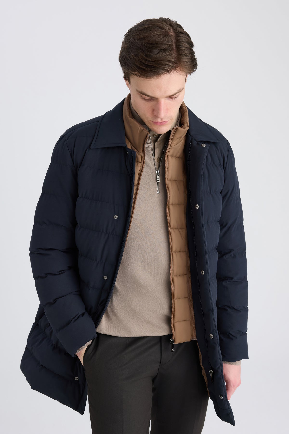 GEACA REGULAR FIT D'S DAMAT  - Bleumarin