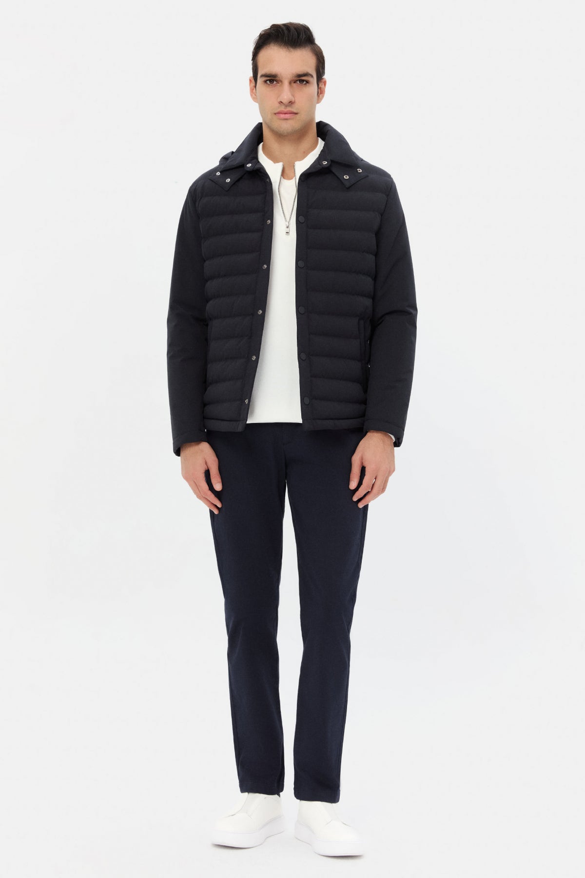 GEACA REGULAR FIT D'S DAMAT   - Bleumarin