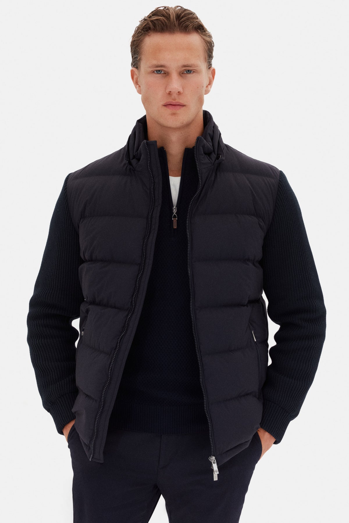 GEACA REGULAR FIT D'S DAMAT  - Bleumarin