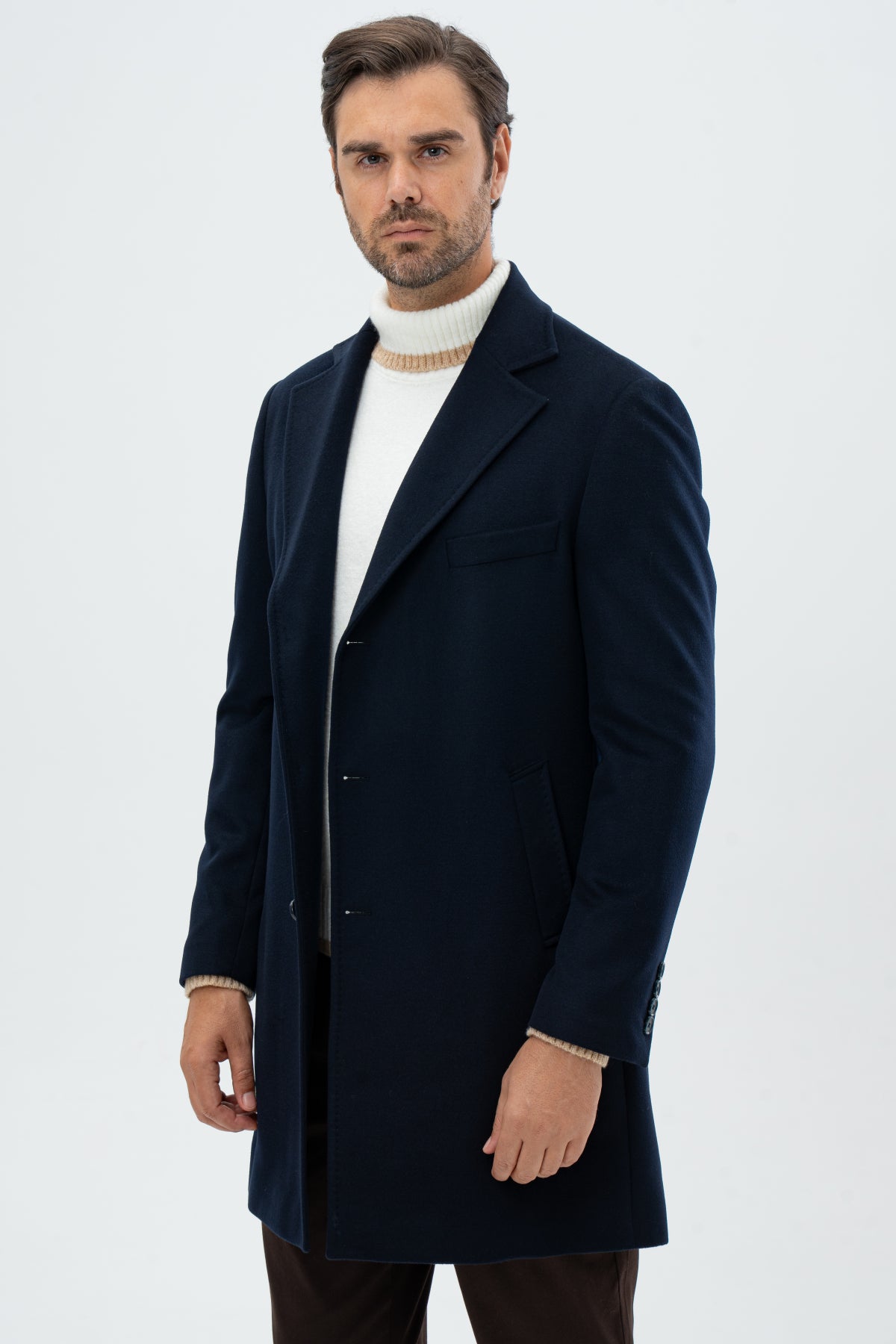 PALTON REGULAR FIT D'S DAMAT   - Bleumarin