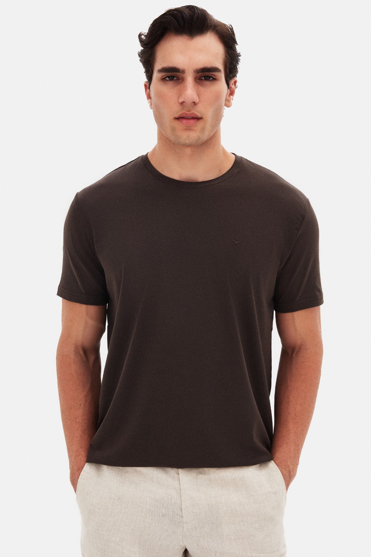 TRICOU SLIM FIT D'S DAMAT  - Maro