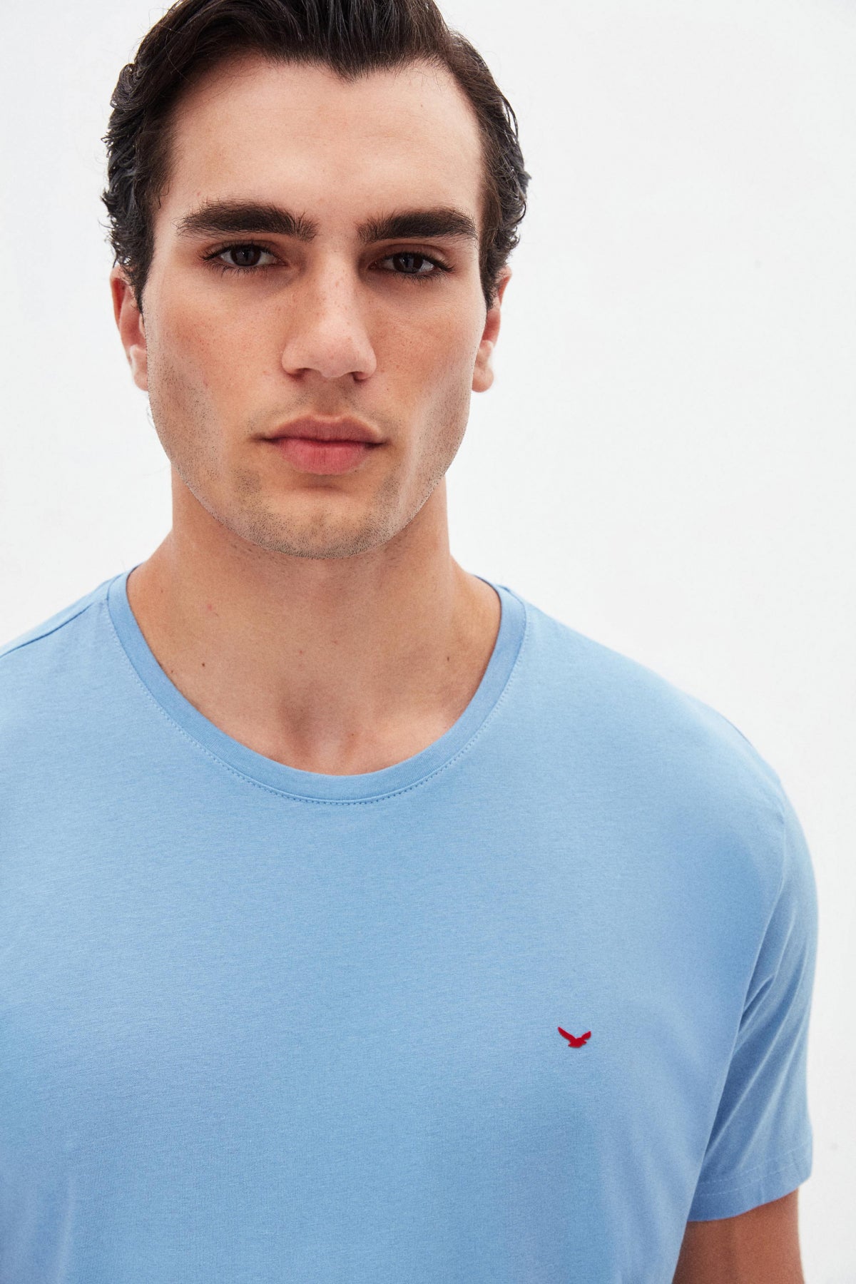 TRICOU SLIM FIT D'S DAMAT  - Indigo Deschis
