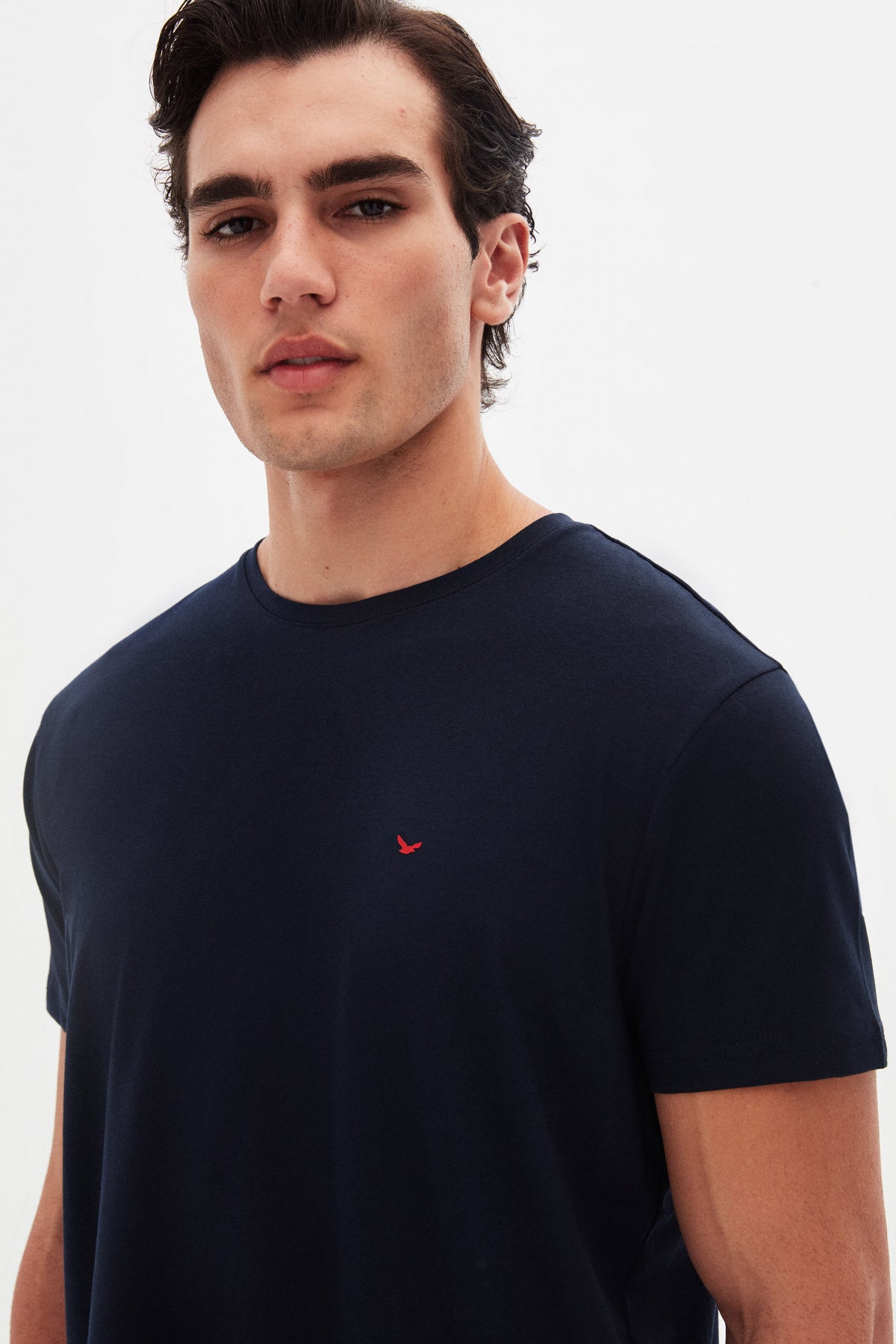 TRICOU SLIM FIT D'S DAMAT  - Bleumarin