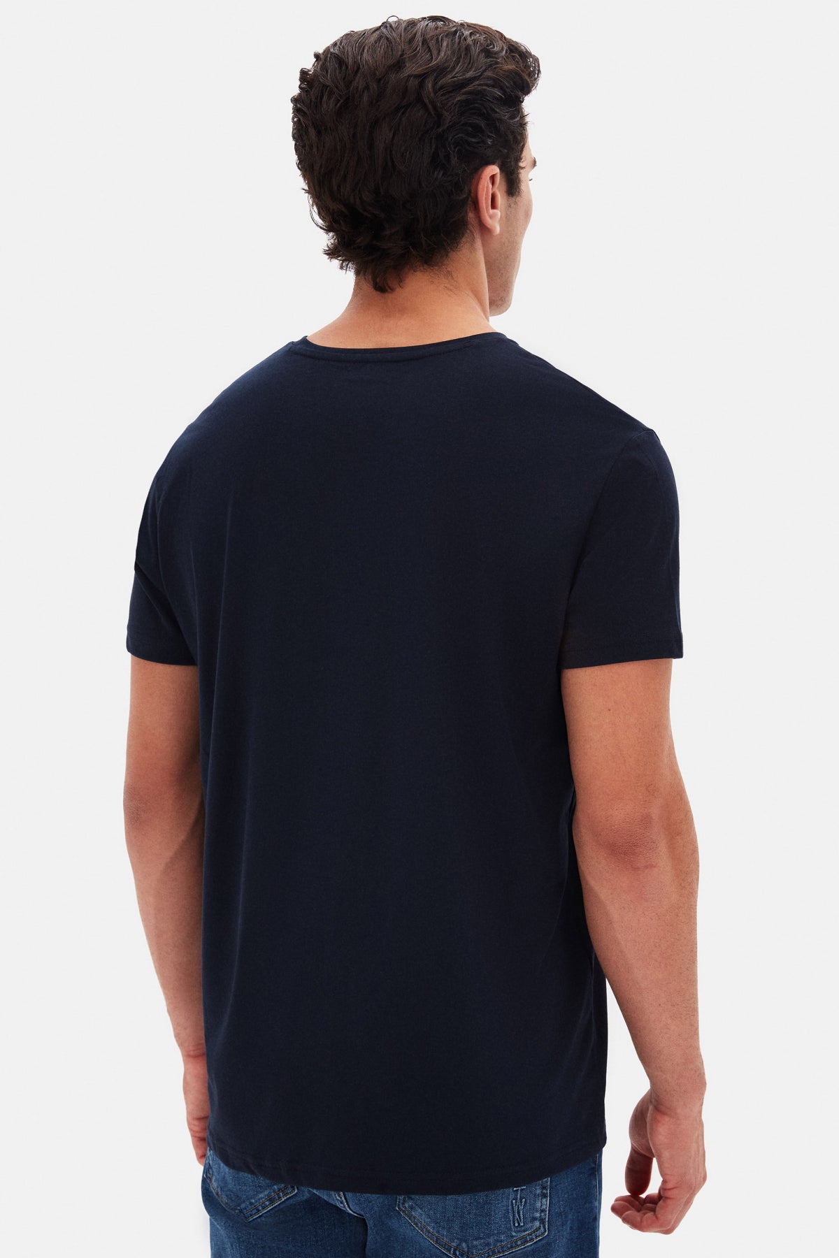 TRICOU SLIM FIT D'S DAMAT  - Bleumarin
