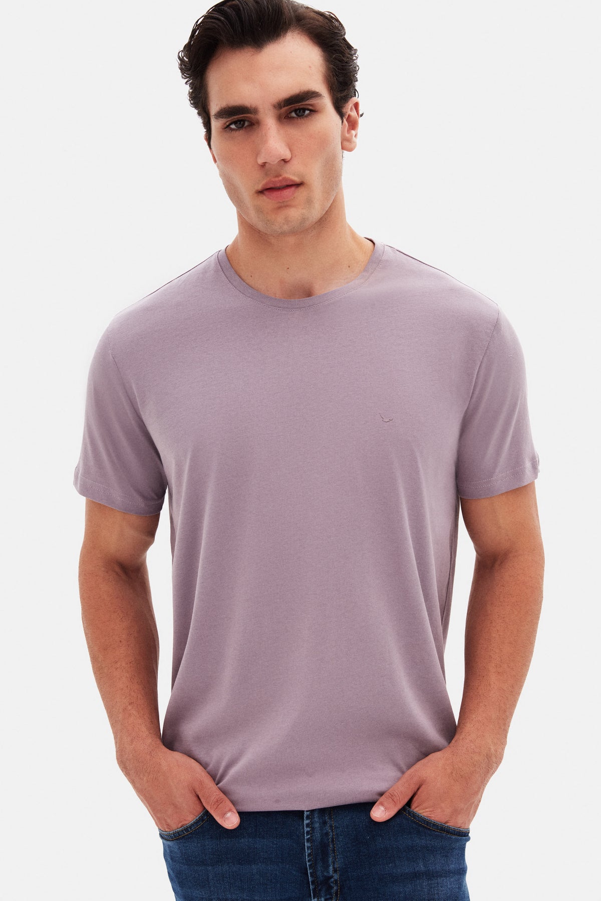 TRICOU SLIM FIT D'S DAMAT  - Sorbet