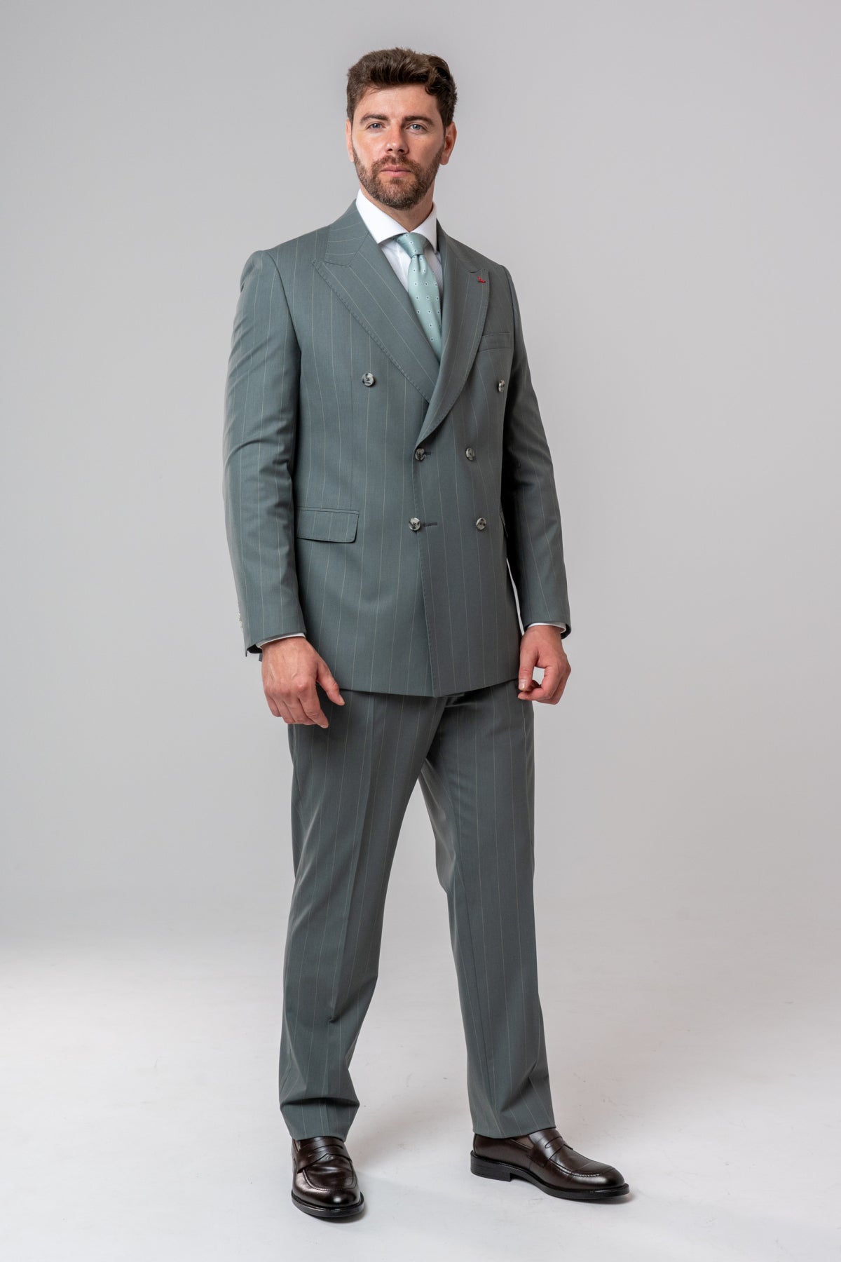COSTUM REGULAR FIT D'S DAMAT  - Verde