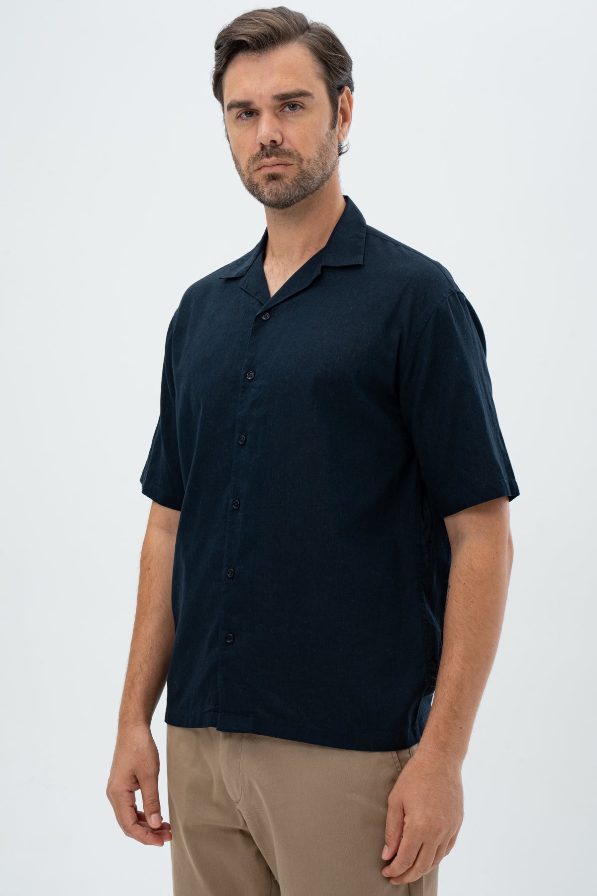 CAMASA RELAXED FIT D'S DAMAT  - Bleumarin