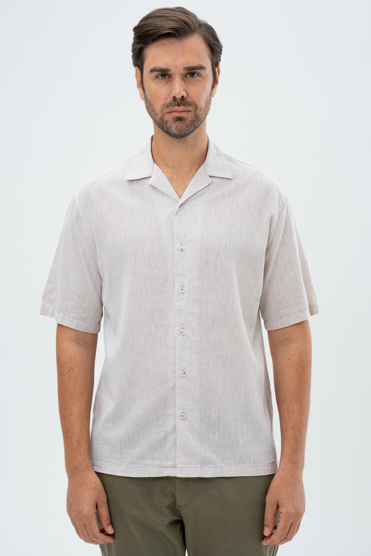 CAMASA RELAXED FIT D'S DAMAT  - Bej