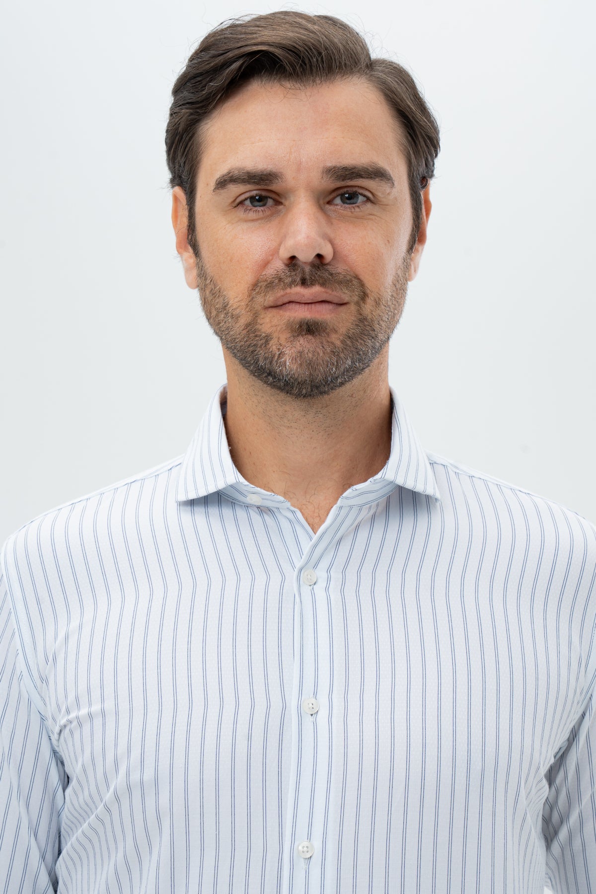 CAMASA SLIM FIT D'S DAMAT  - Alb