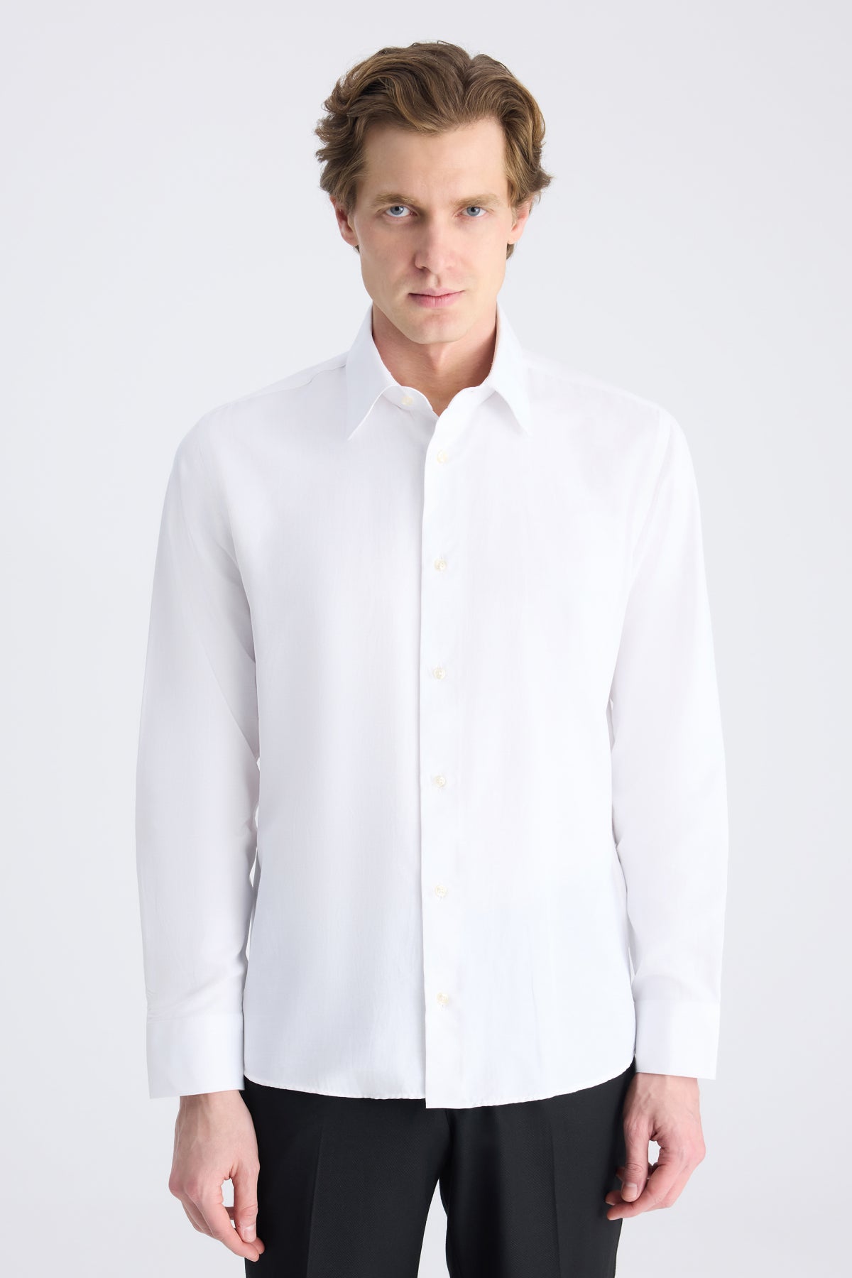 CAMASA SLIM FIT D'S DAMAT  - Alb