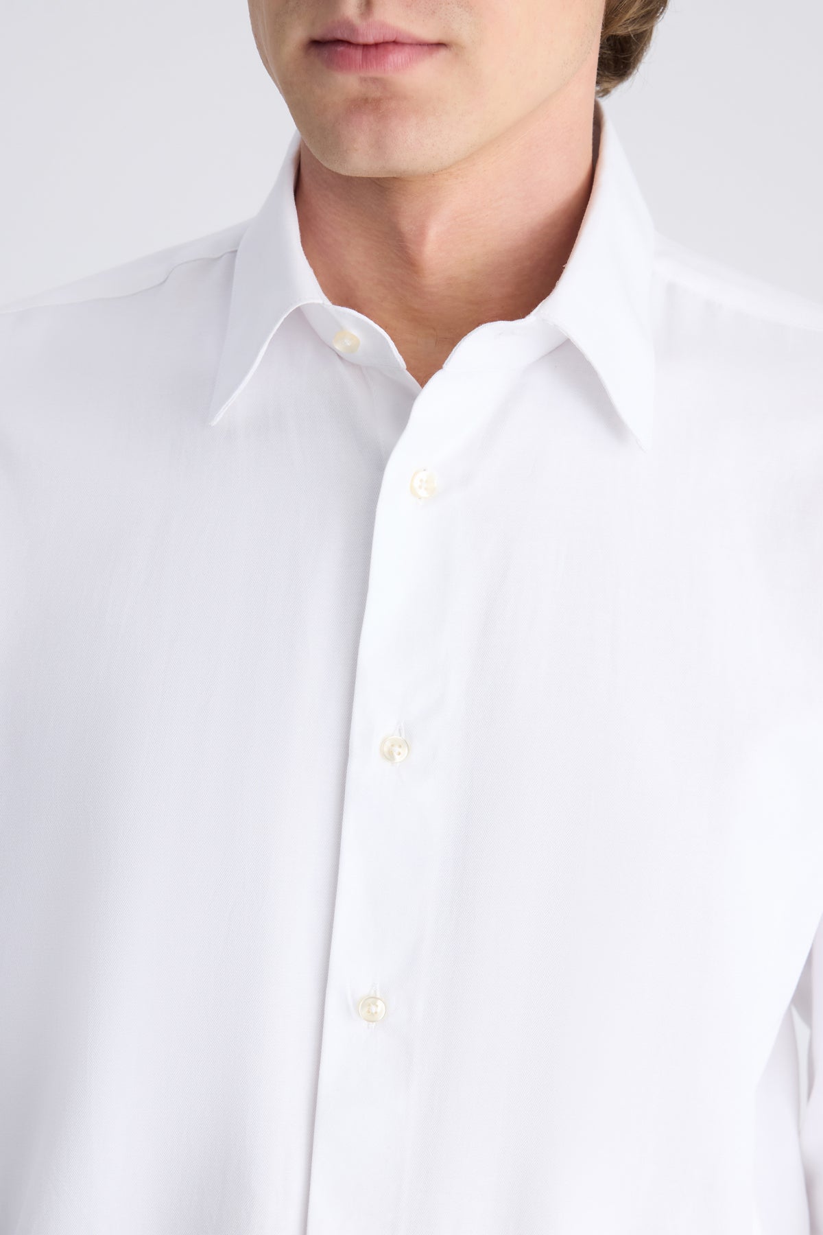 CAMASA SLIM FIT D'S DAMAT  - Alb