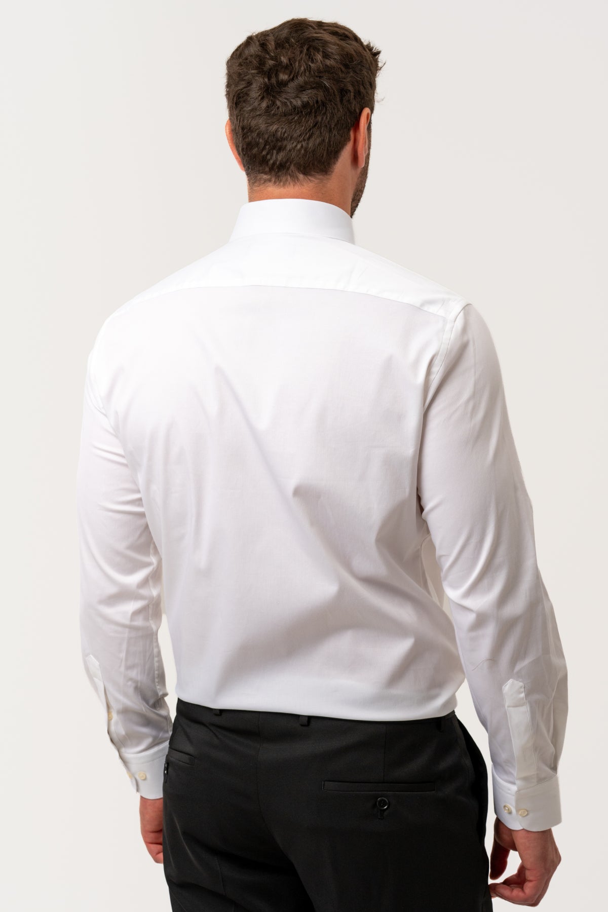 CAMASA CEREMONIE SLIM FIT D'S DAMAT  - Alb
