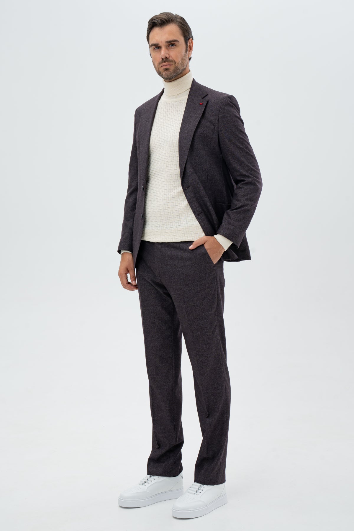 COSTUM SLIM FIT D'S DAMAT   - Bordo