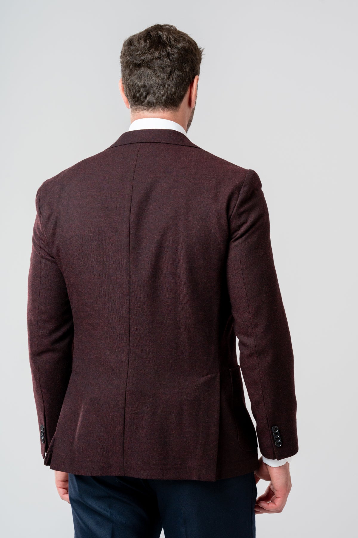 COSTUM CU VESTA SLIM FIT D'S DAMAT  - Bordo