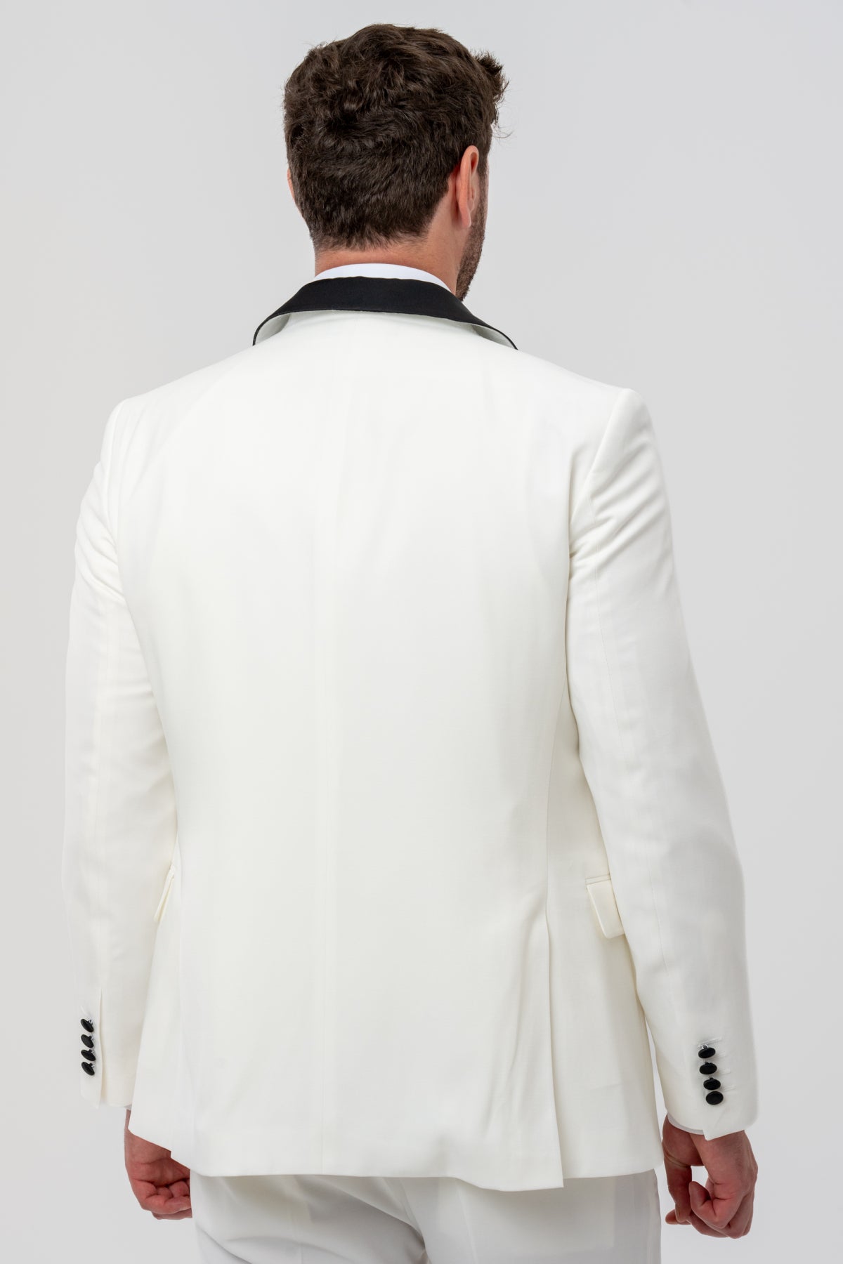 COSTUM CU VESTA SLIM FIT D'S DAMAT  - Ecru