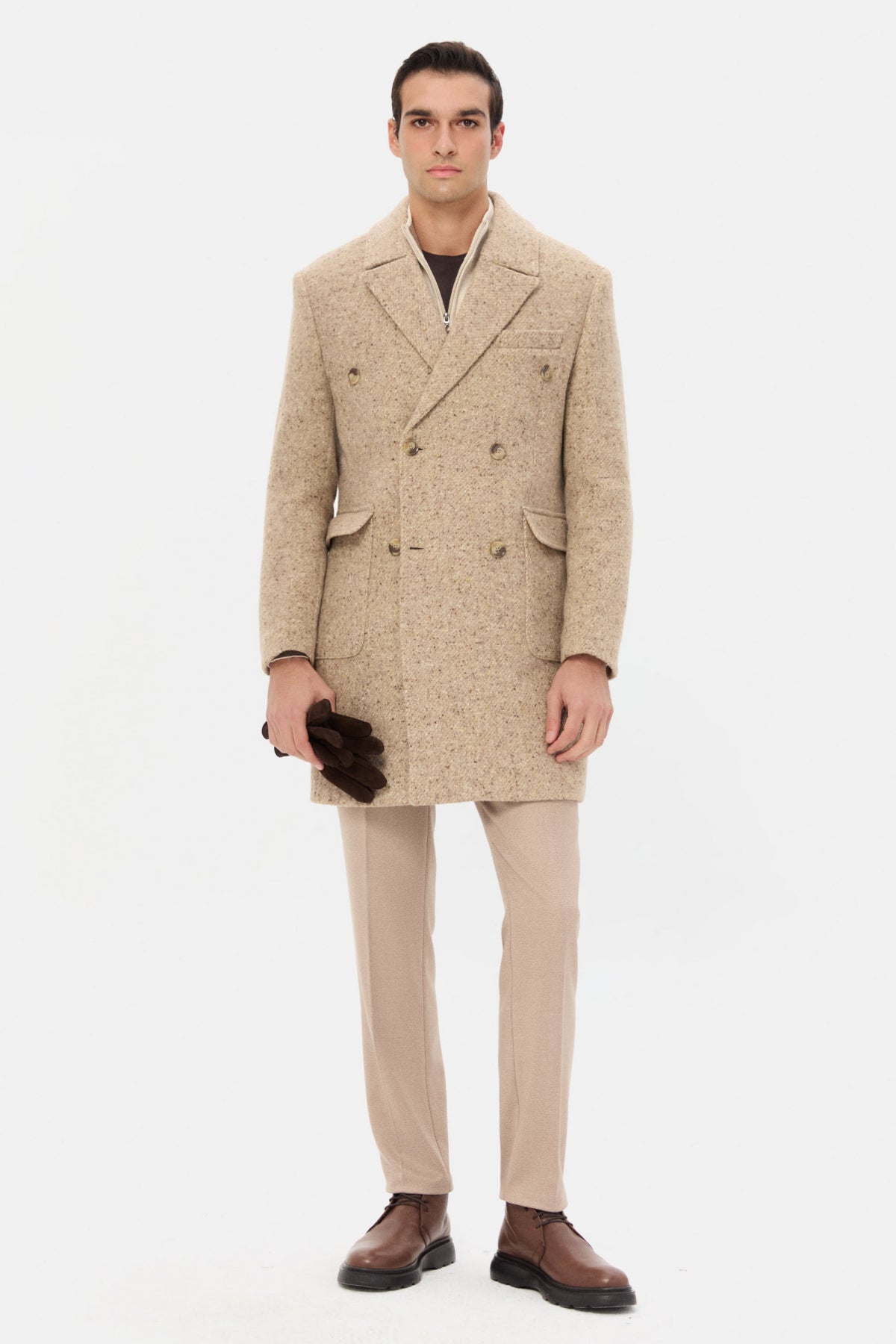 PALTON SLIM FIT D'S DAMAT   - Bej