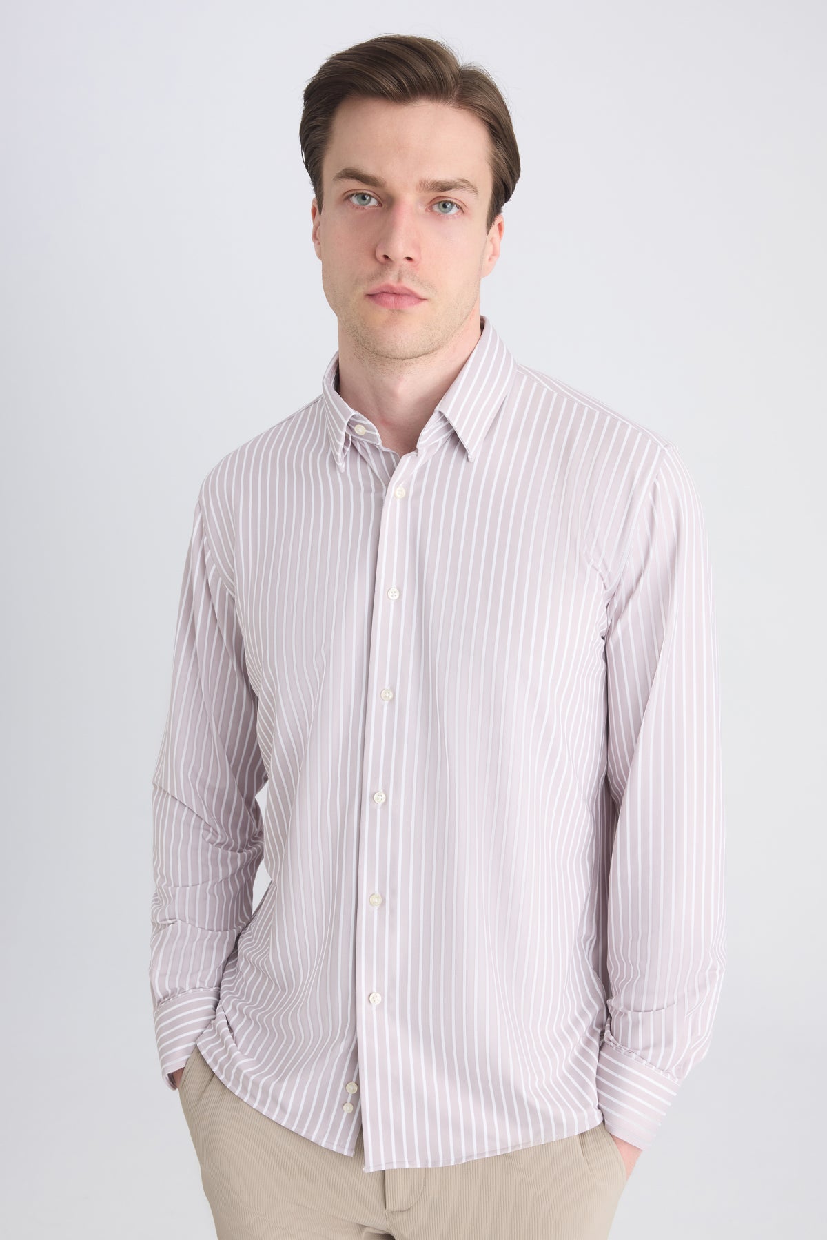 CAMASA SLIM FIT D'S DAMAT  - Bej