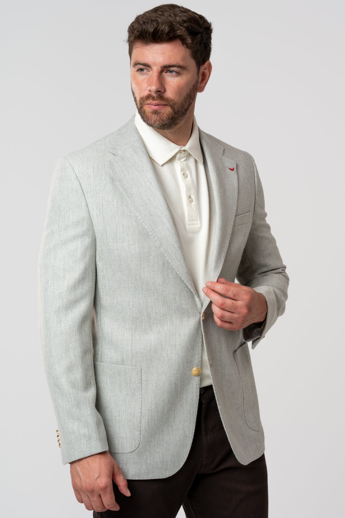SACOU SLIM FIT D'S DAMAT  - Gri
