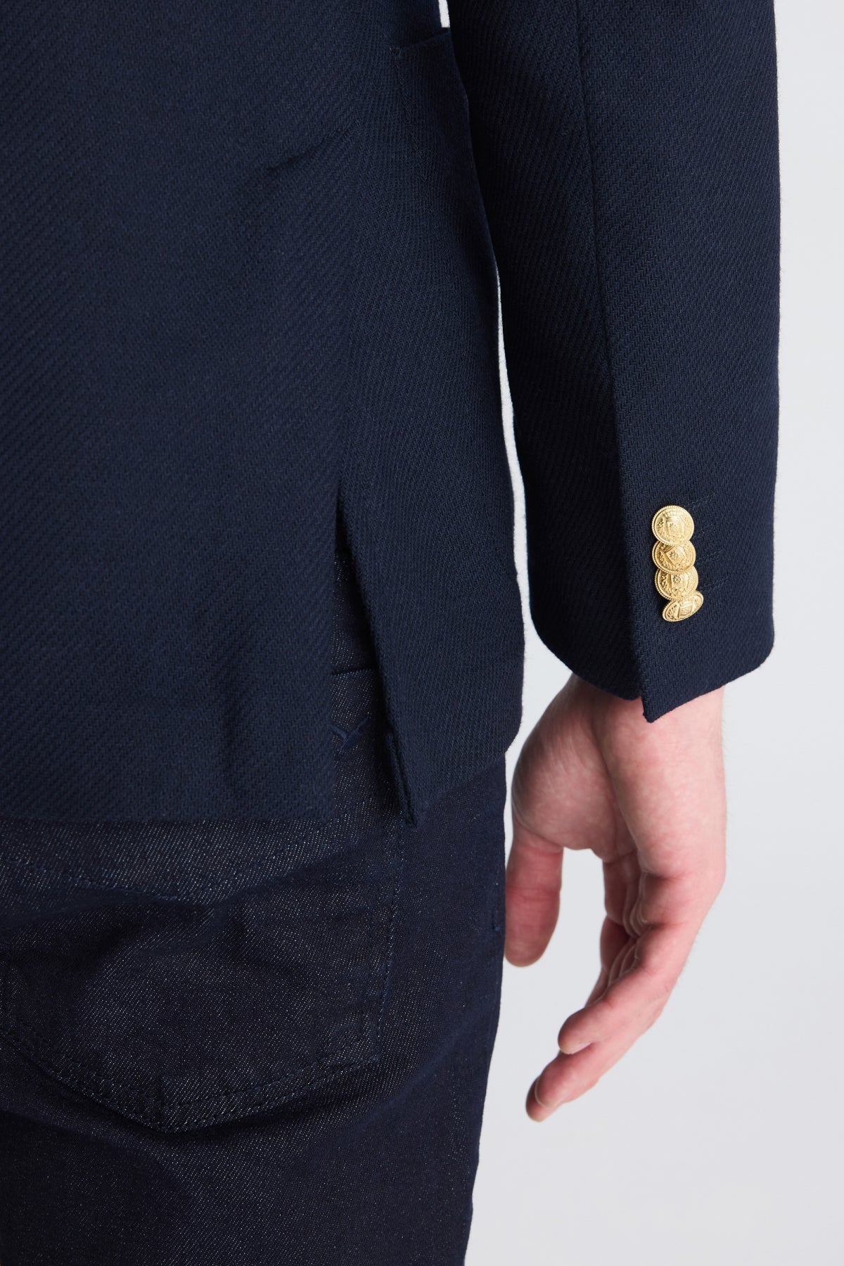SACOU SLIM FIT D'S DAMAT  - Bleumarin