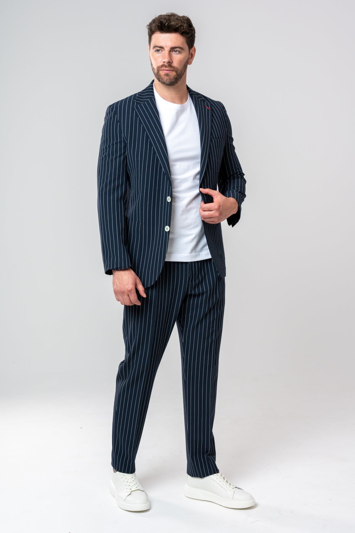 COSTUM CASUAL SLIM FIT D'S DAMAT  - Bleumarin