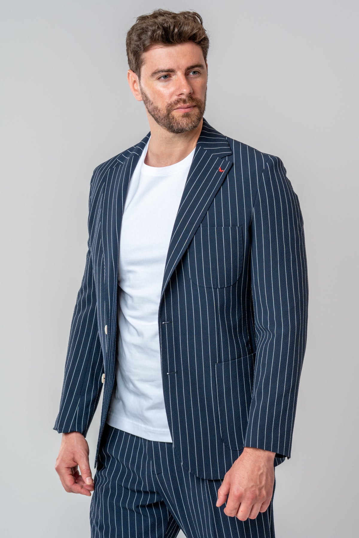 COSTUM CASUAL SLIM FIT D'S DAMAT  - Bleumarin