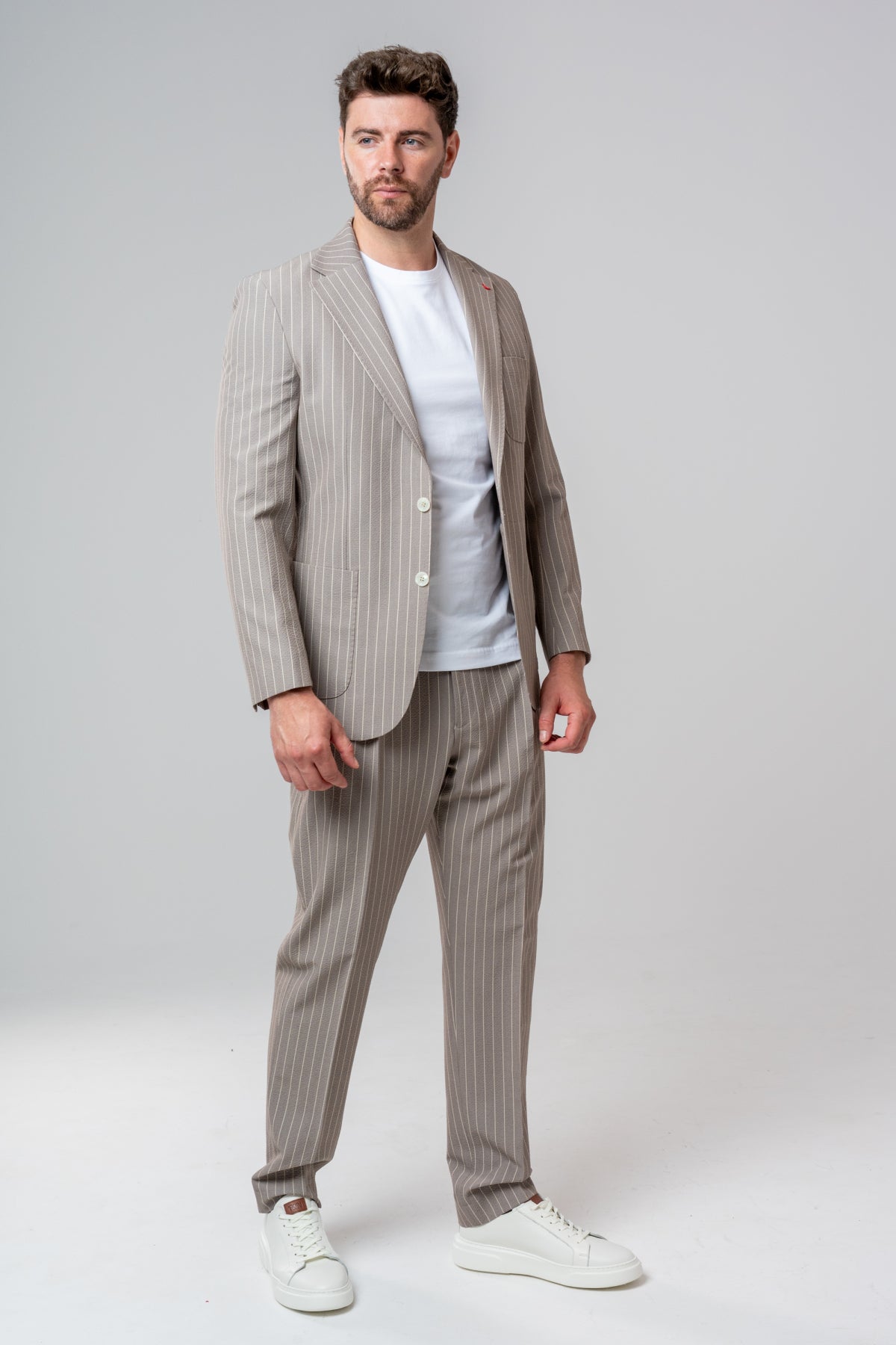 COSTUM CASUAL SLIM FIT D'S DAMAT  - Bej