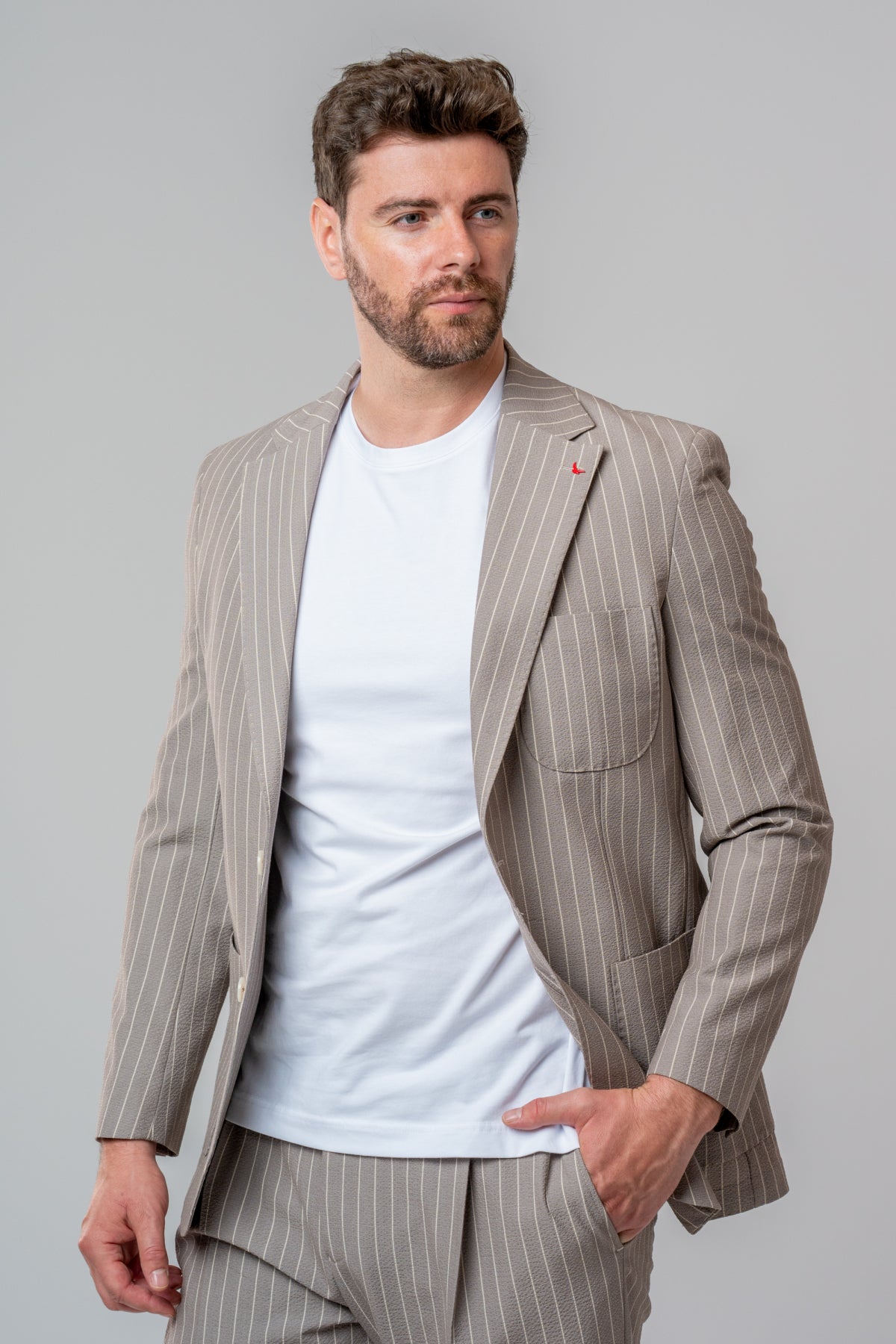 COSTUM CASUAL SLIM FIT D'S DAMAT  - Bej